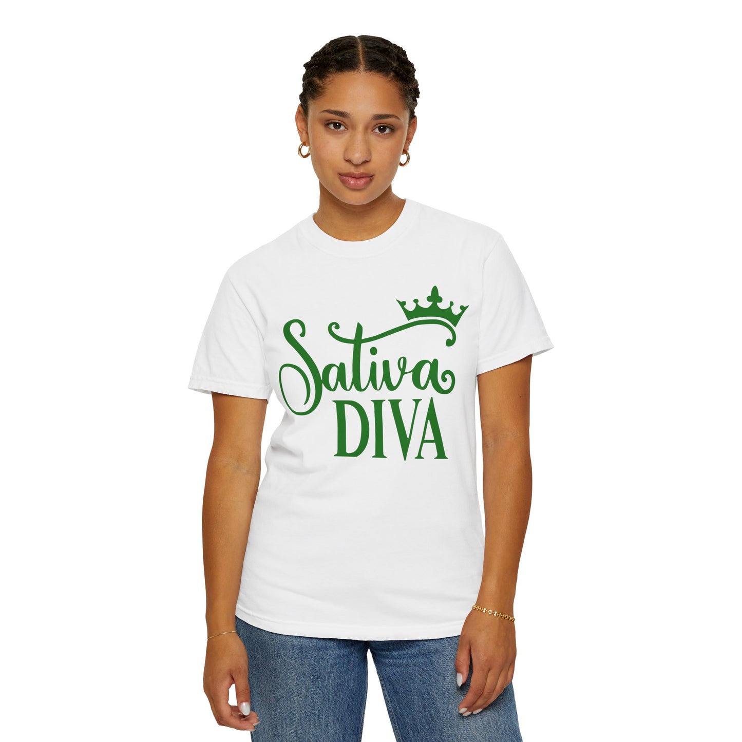 Sativa Diva Unisex Garment-Dyed T-shirt