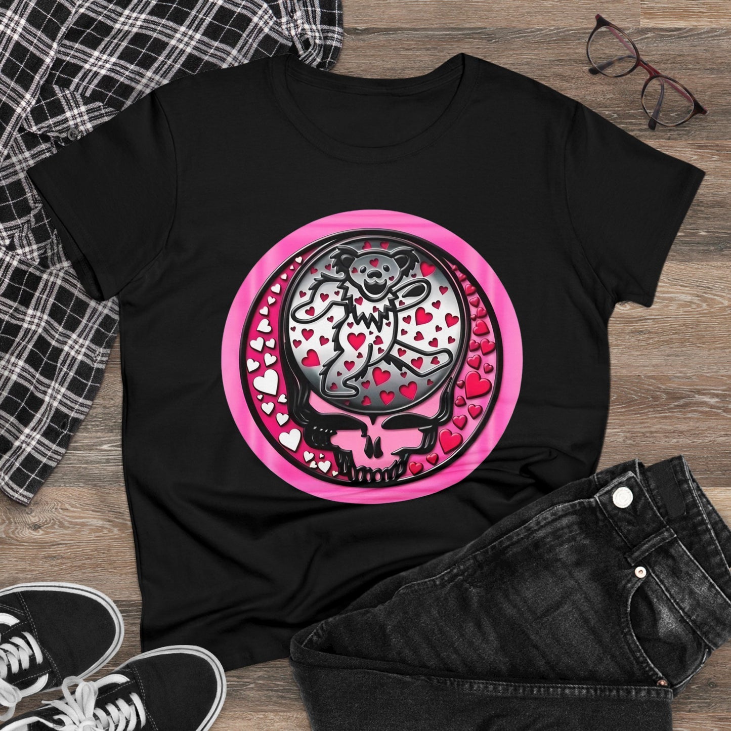 Not Fade Away Steal your face Women's Midweight Cotton Tee