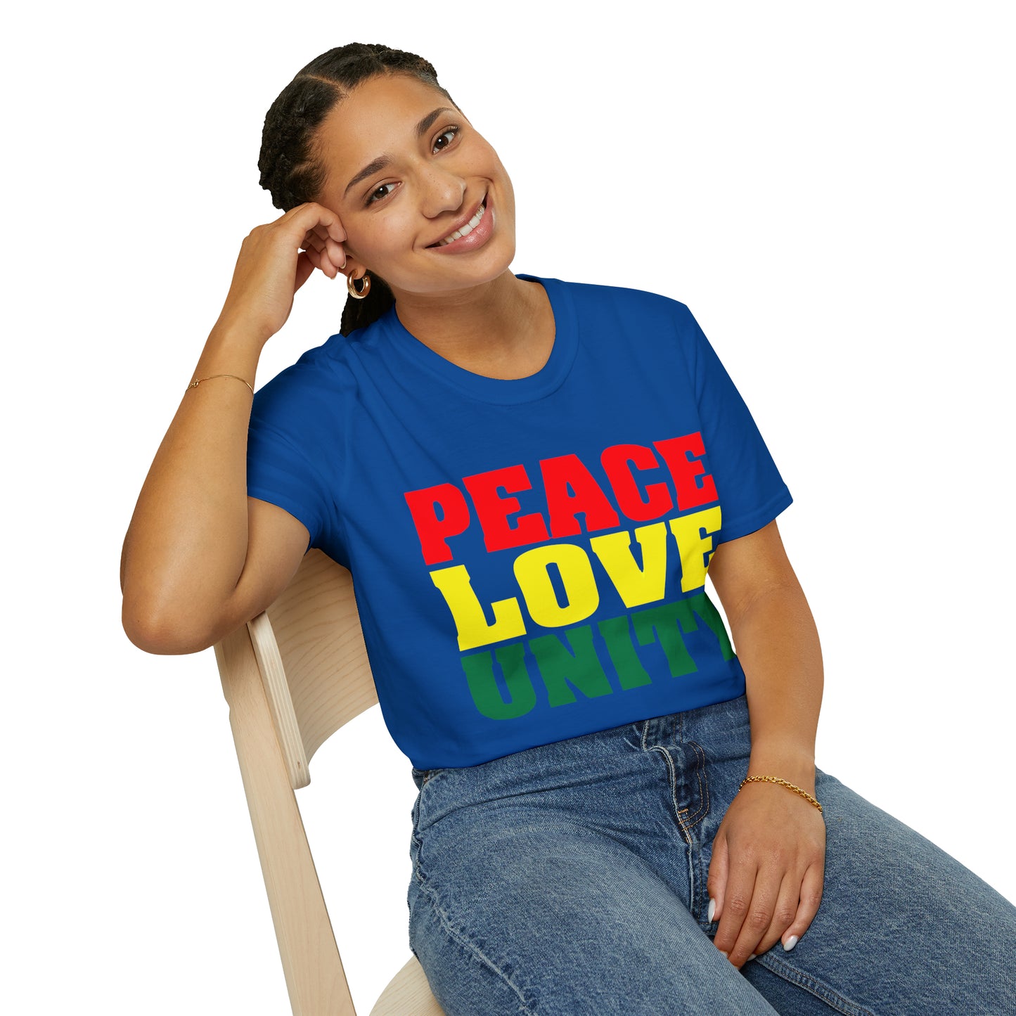Peace Love Unity Unisex Softstyle T-Shirt
