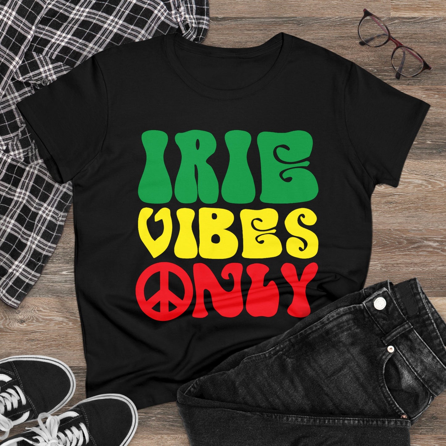 Irie Vibes Only Women's Midweight Cotton Tee