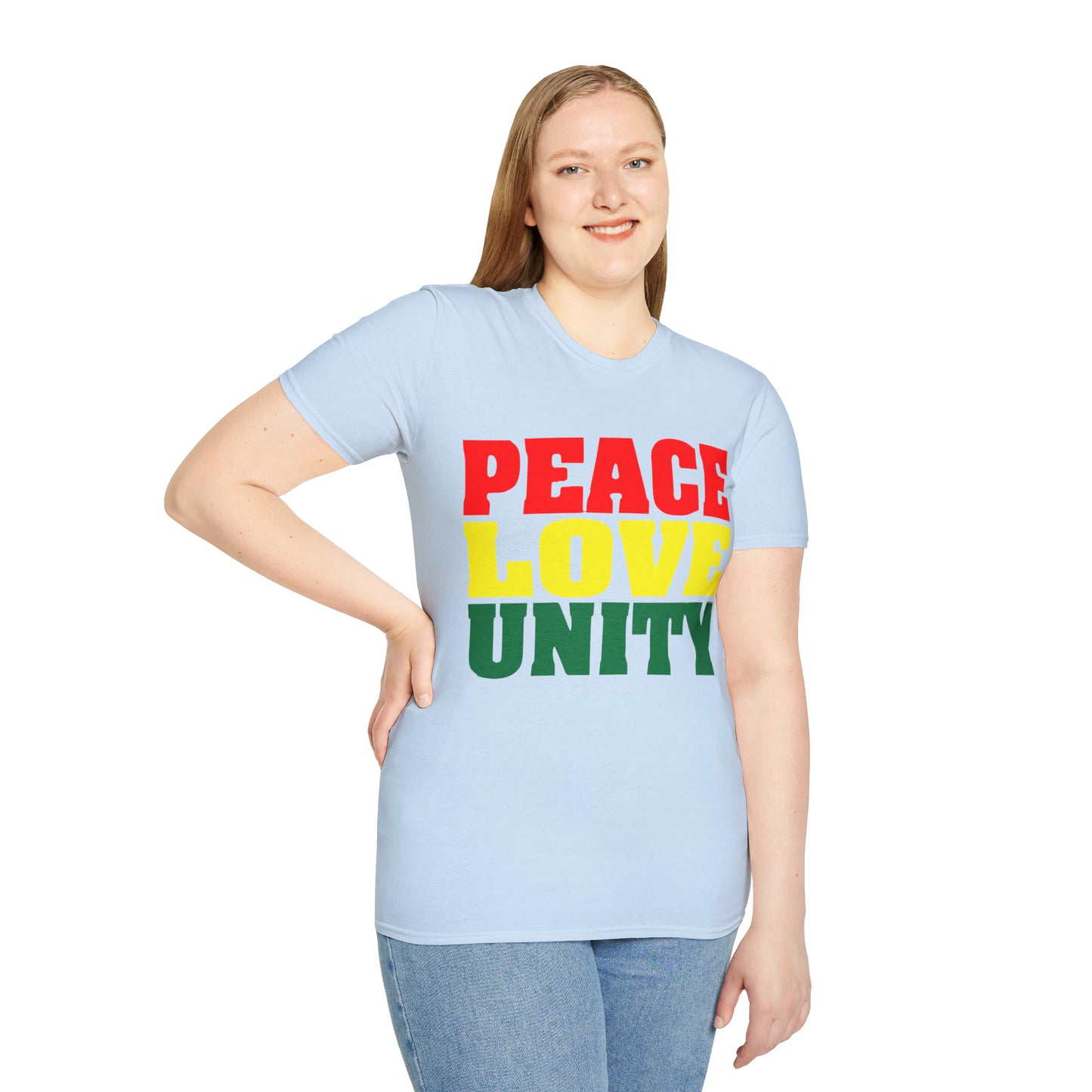 Peace Love Unity Unisex Softstyle T-Shirt