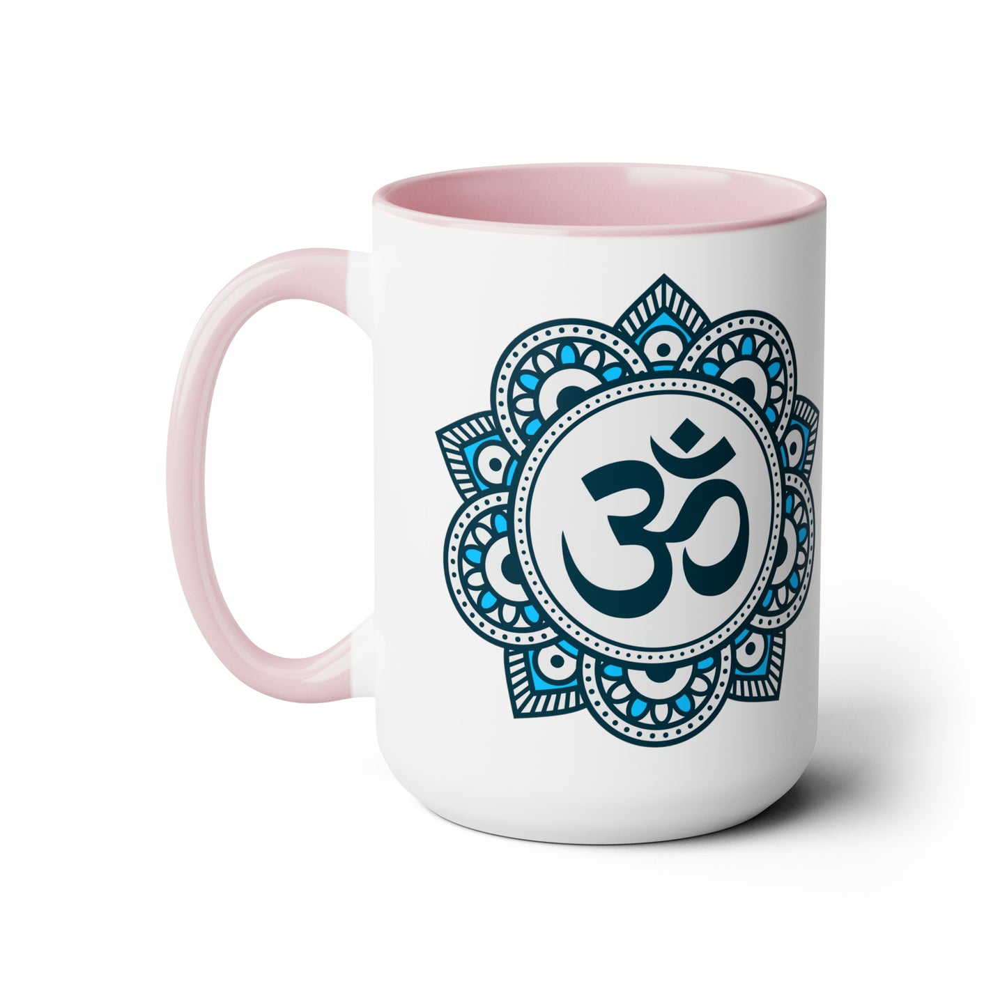 Morning Meditation Two-Tone Coffee Mugs, 15oz