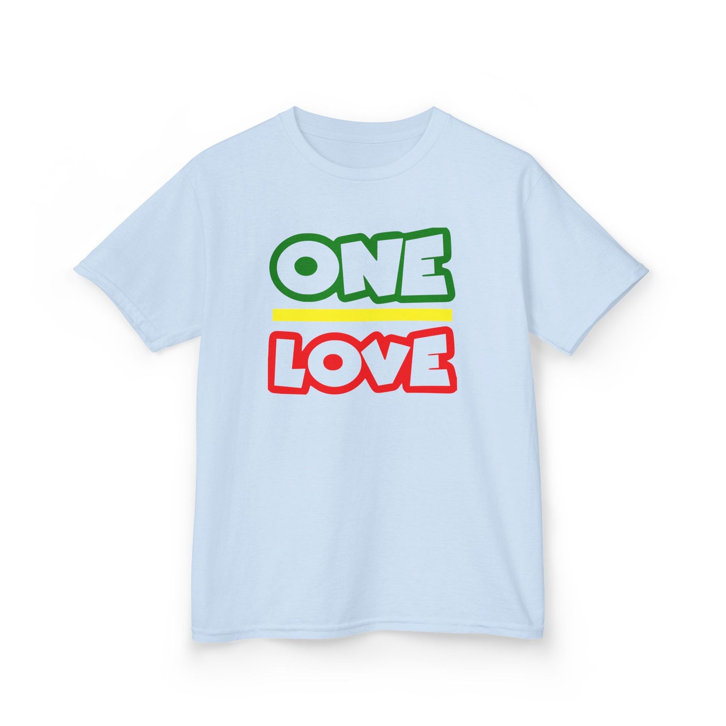 Kids 'One Love' Cotton Tee - Fun and Colorful Kidswear for All Occasions