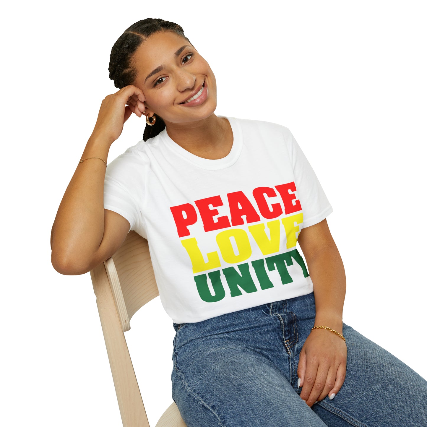 Peace Love Unity Unisex Softstyle T-Shirt