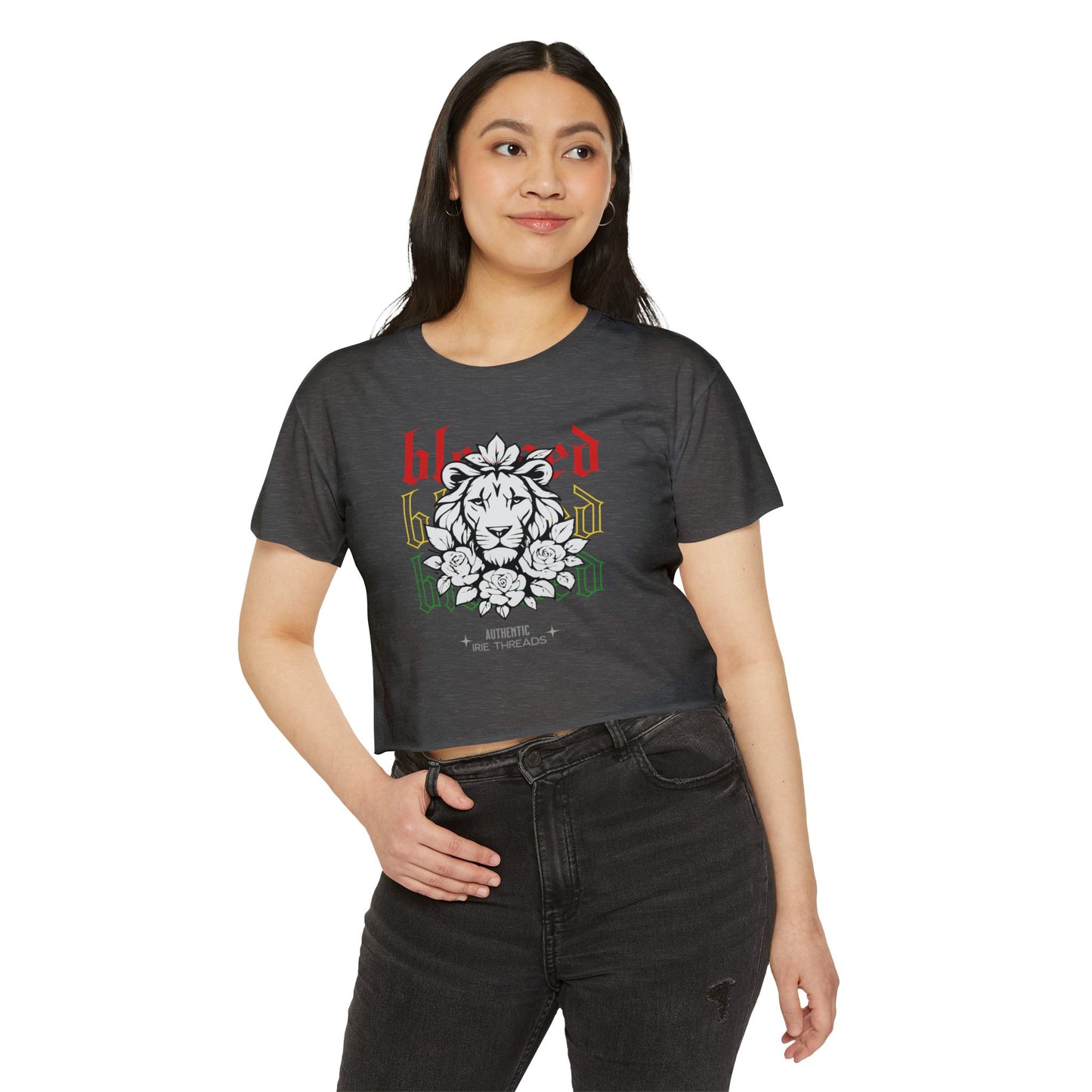 Blessed Lion Festival Crop Top - Women's Summer Tee