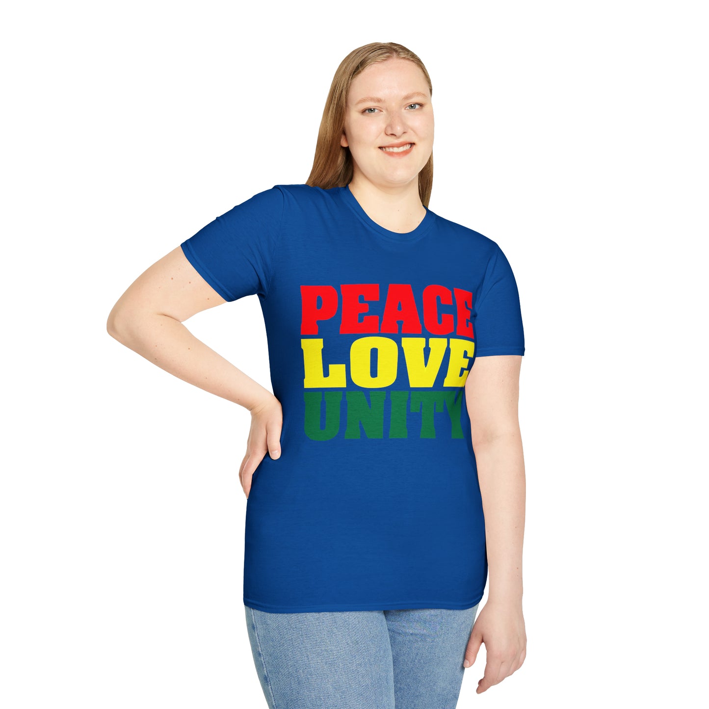 Peace Love Unity Unisex Softstyle T-Shirt
