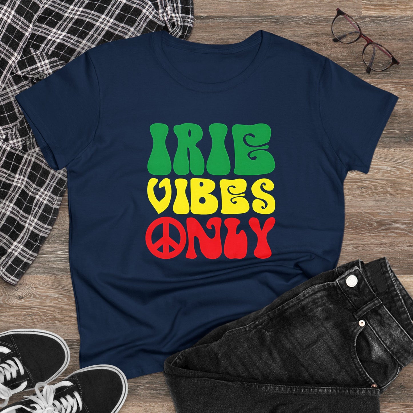 Irie Vibes Only Women's Midweight Cotton Tee