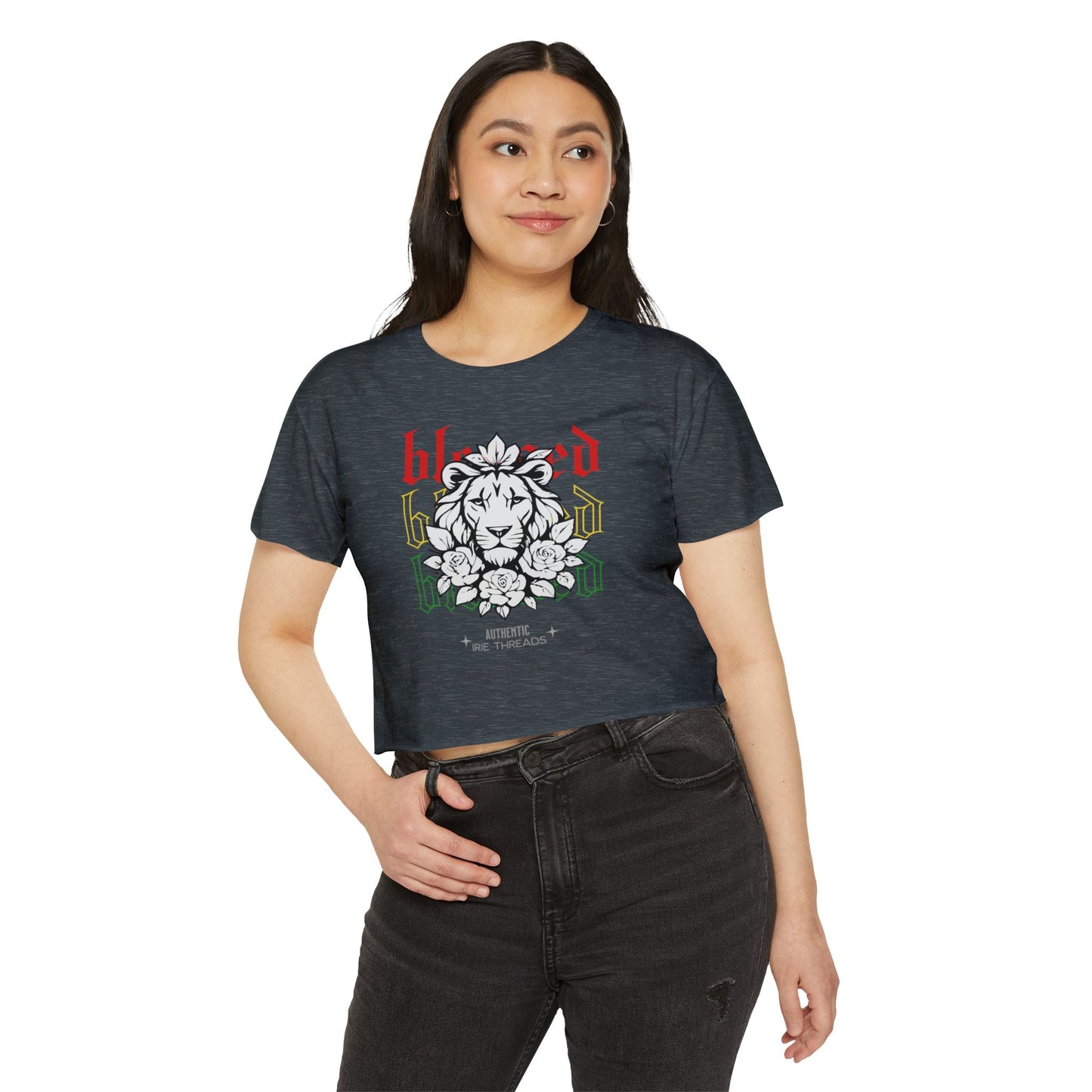 Blessed Lion Festival Crop Top - Women's Summer Tee