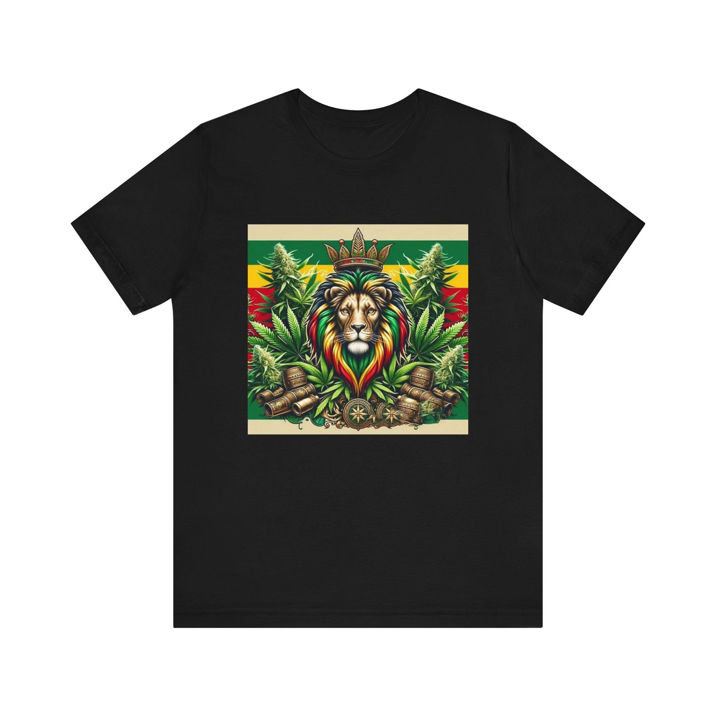 Rasta Lion Crown Unisex Jersey Short Sleeve Tee