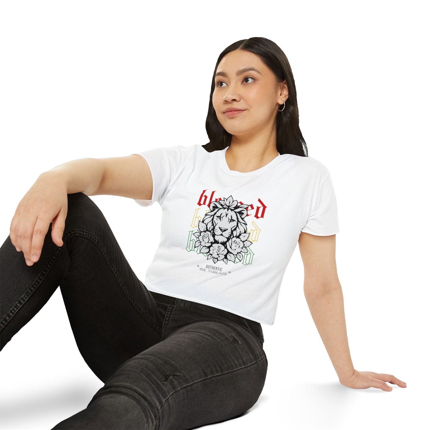 Blessed Lion Festival Crop Top - Women's Summer Tee