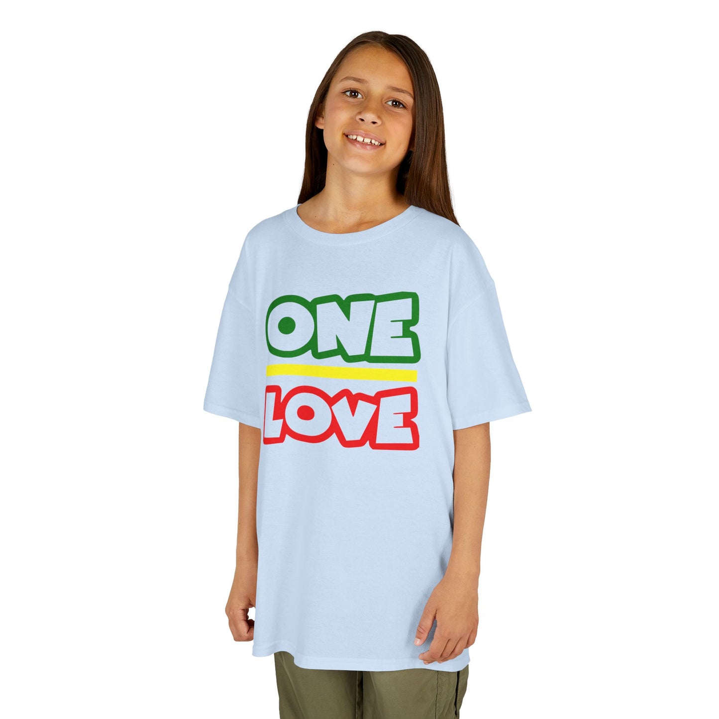 Kids 'One Love' Cotton Tee - Fun and Colorful Kidswear for All Occasions