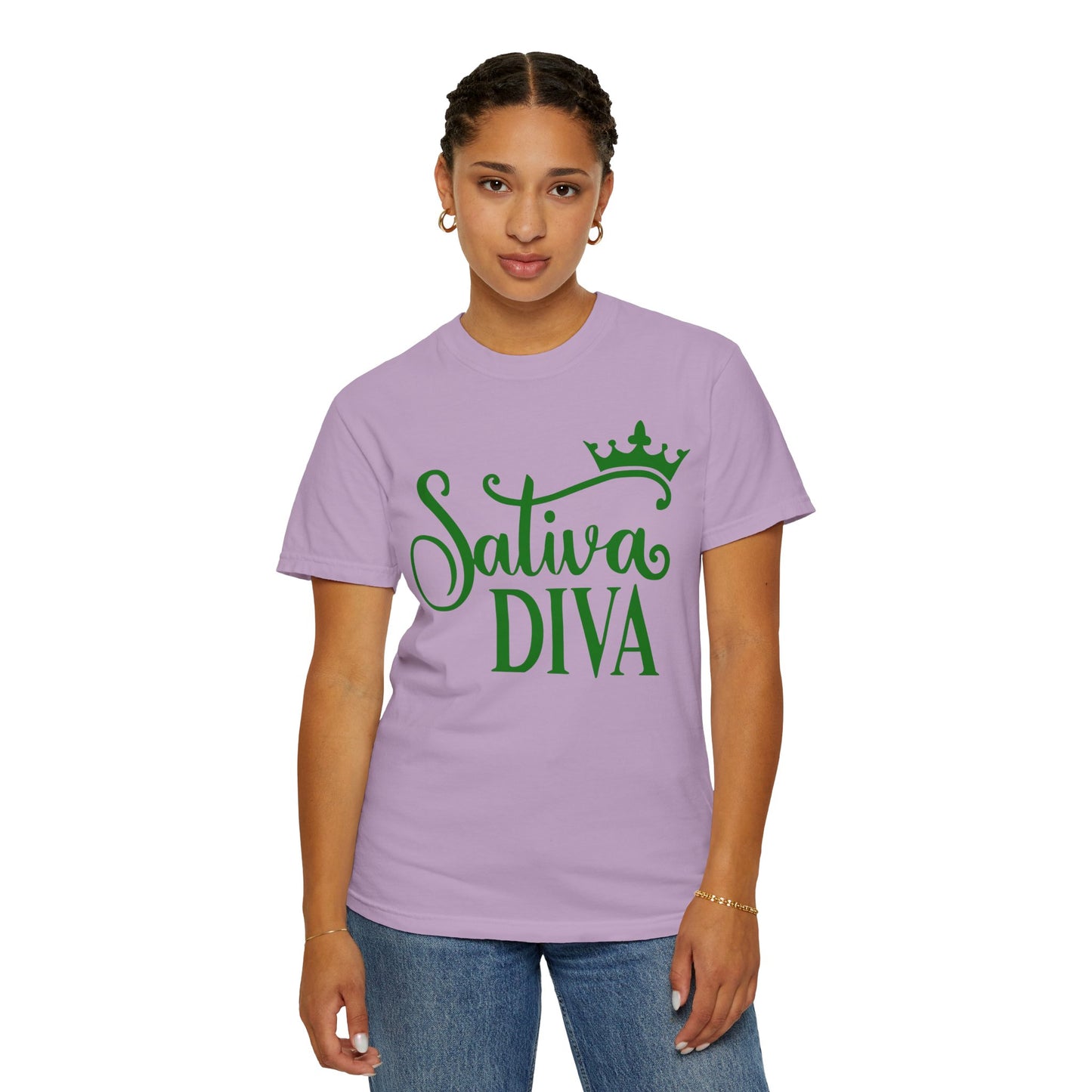 Sativa Diva Unisex Garment-Dyed T-shirt