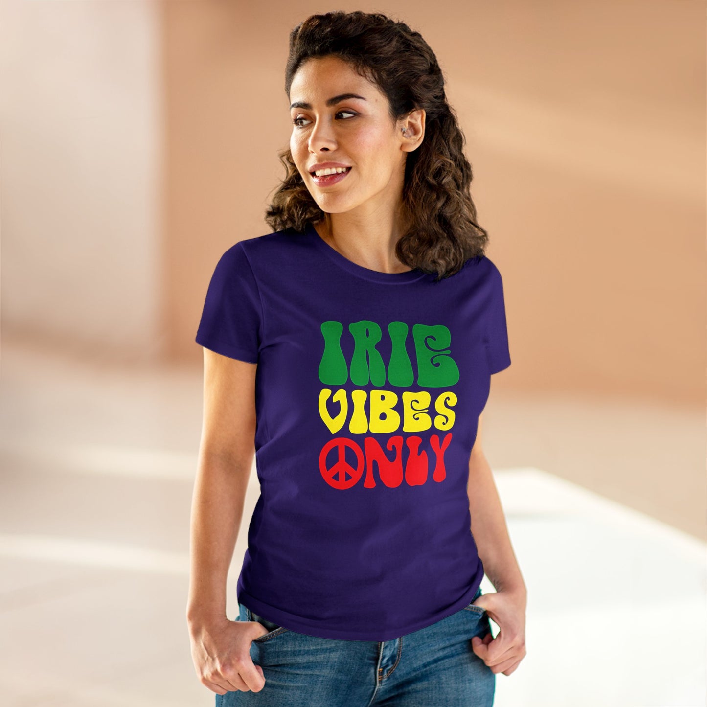 Irie Vibes Only Women's Midweight Cotton Tee