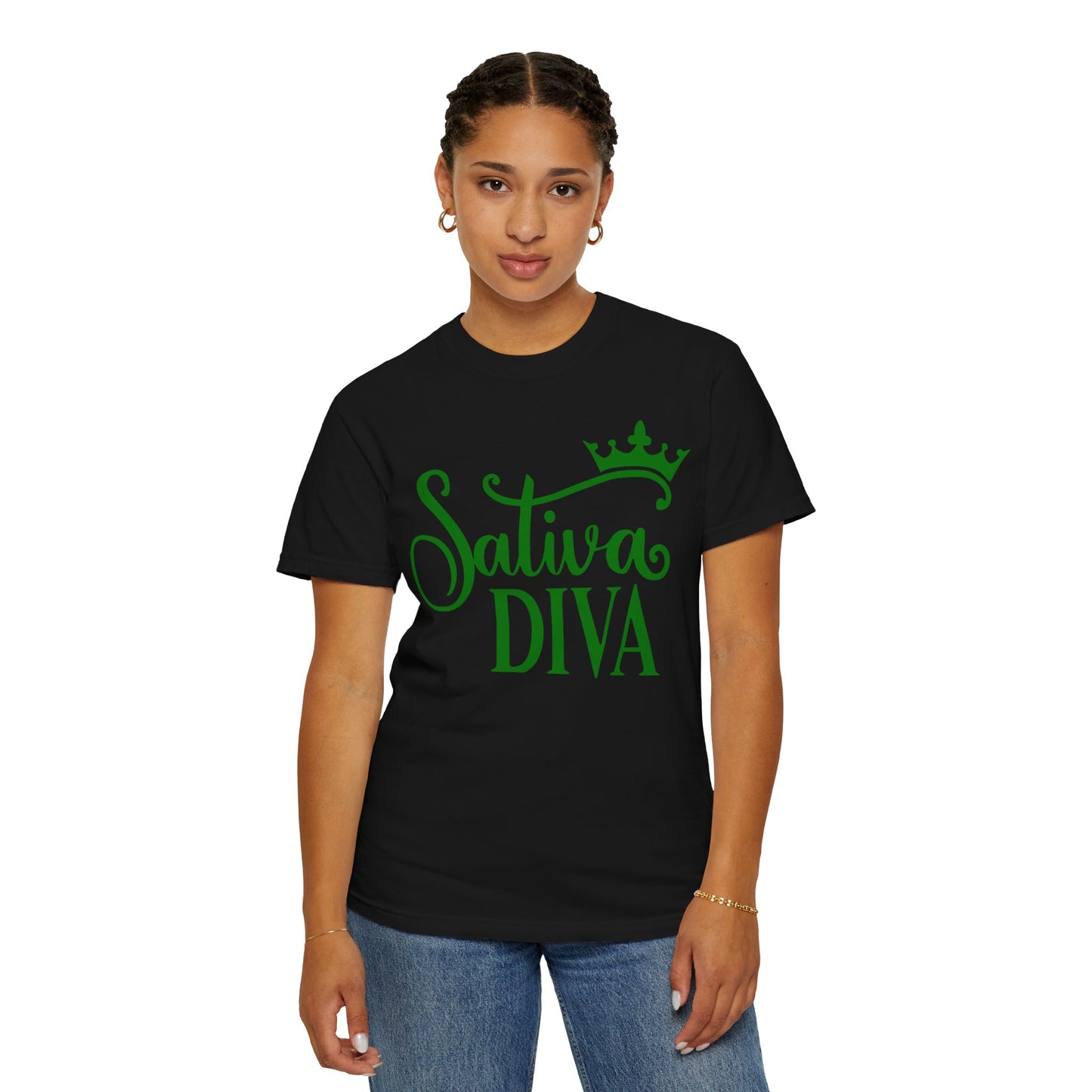 Sativa Diva Unisex Garment-Dyed T-shirt
