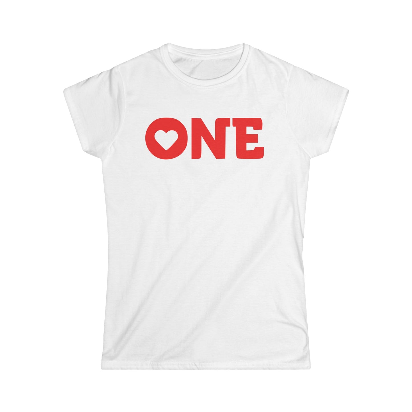 One Love Women's Softstyle Tee - Celebrate Togetherness