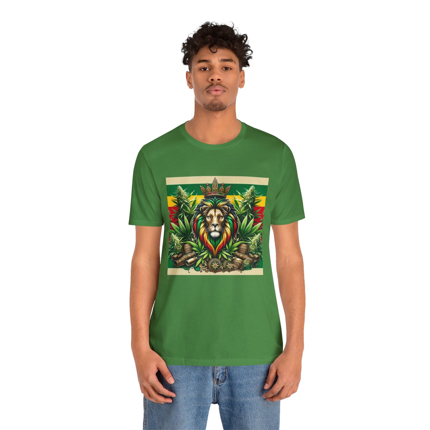 Rasta Lion Crown Unisex Jersey Short Sleeve Tee