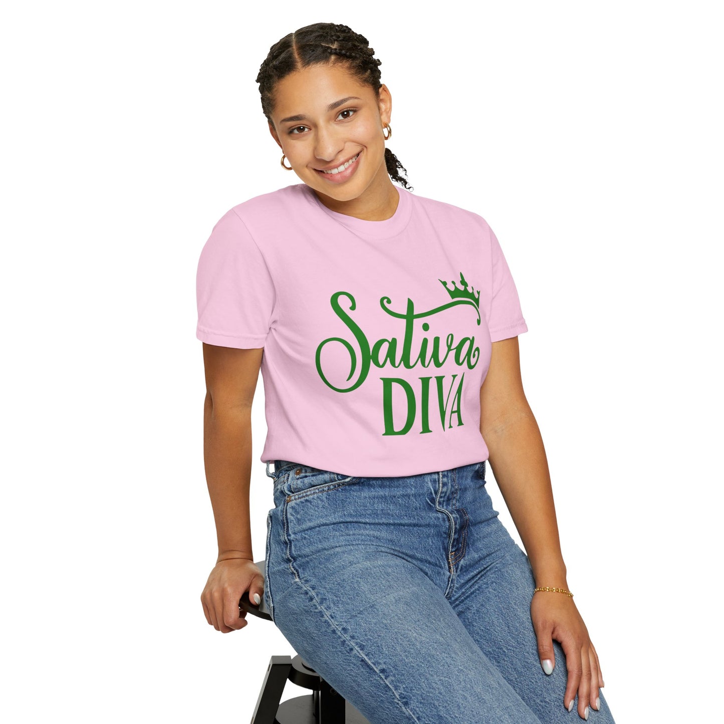 Sativa Diva Unisex Garment-Dyed T-shirt