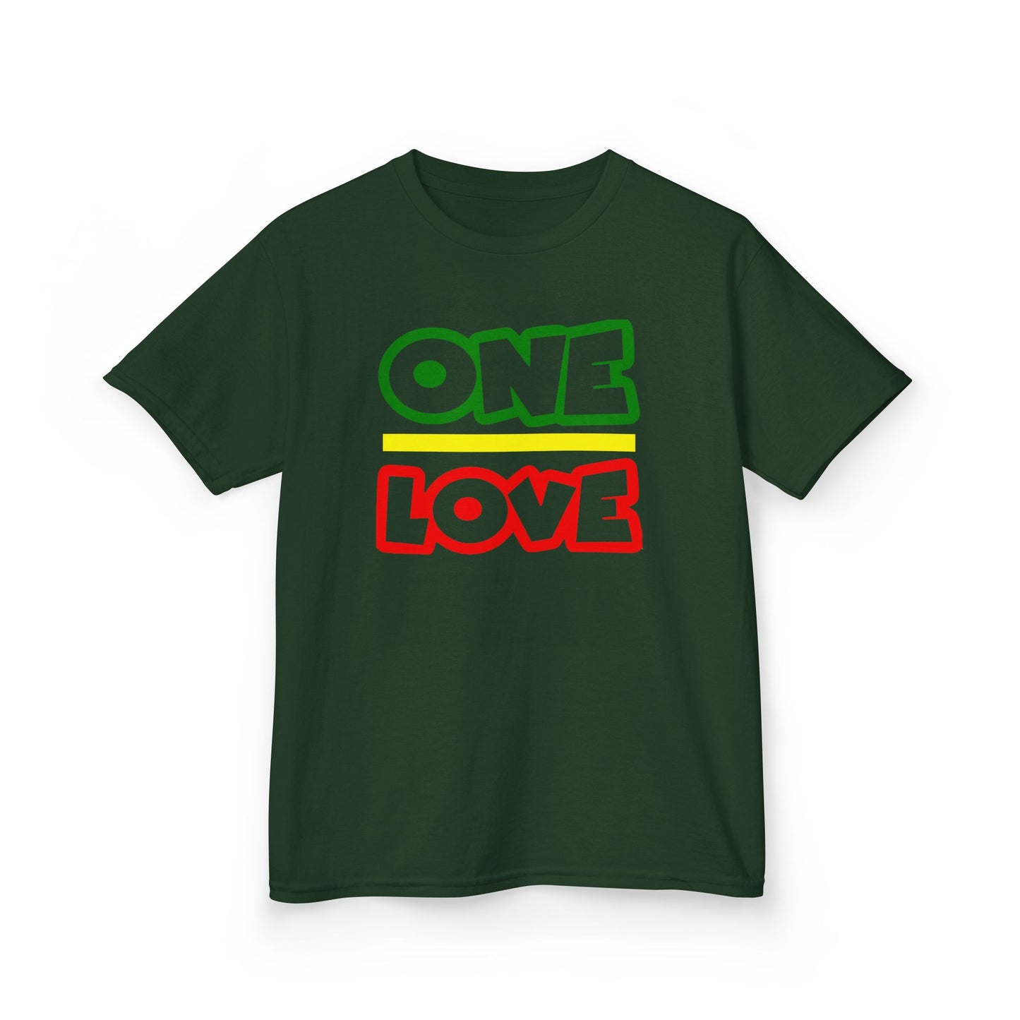Kids 'One Love' Cotton Tee - Fun and Colorful Kidswear for All Occasions