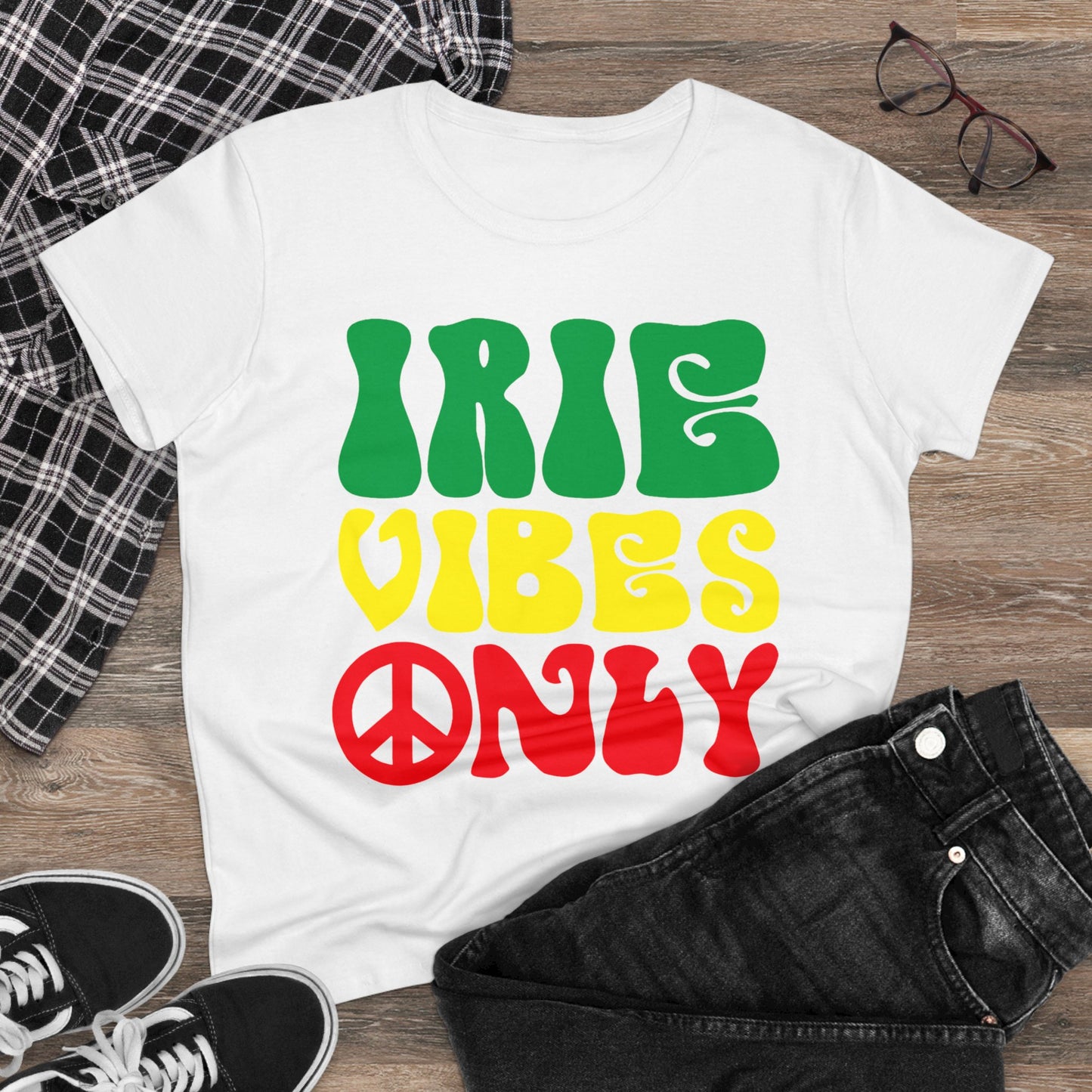 Irie Vibes Only Women's Midweight Cotton Tee