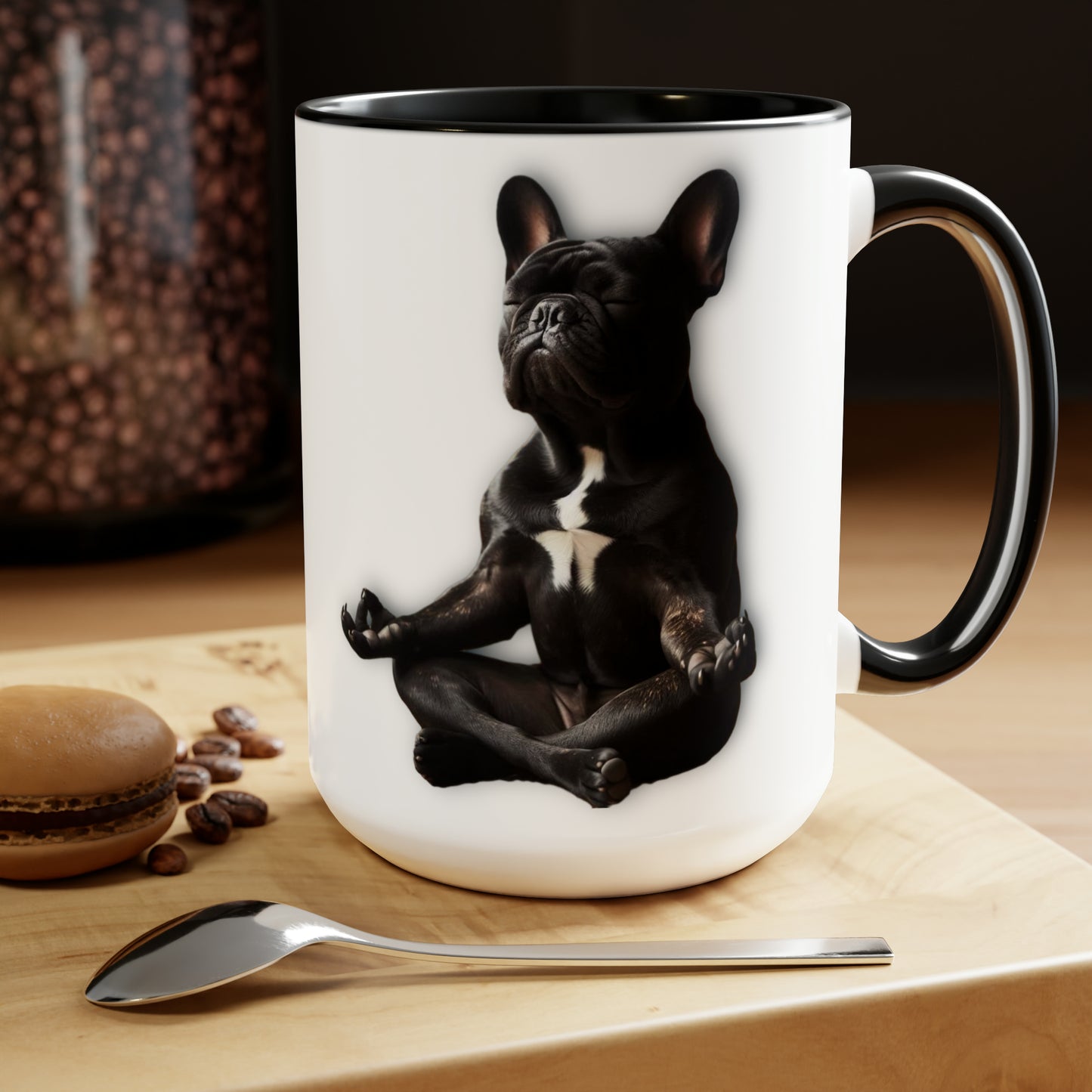 Morning Meditation Two-Tone Coffee Mugs, 15oz