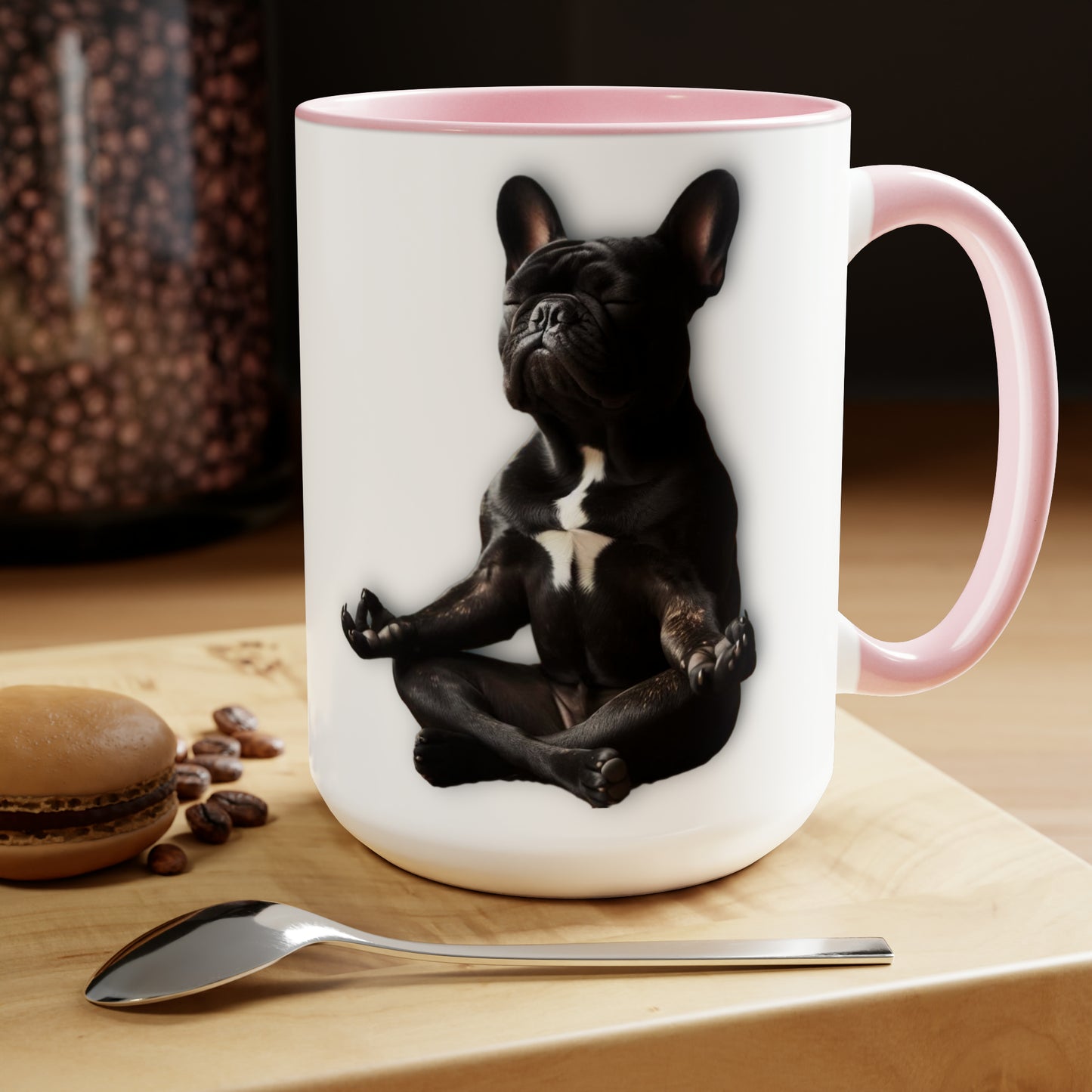 Morning Meditation Two-Tone Coffee Mugs, 15oz