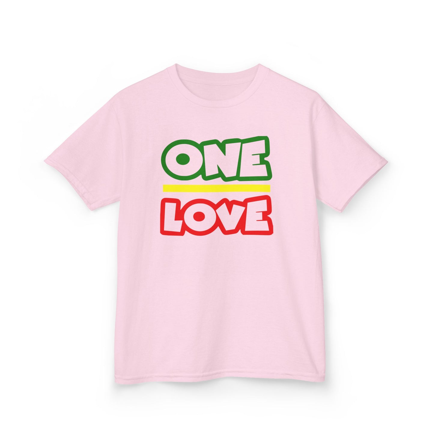 Kids 'One Love' Cotton Tee - Fun and Colorful Kidswear for All Occasions