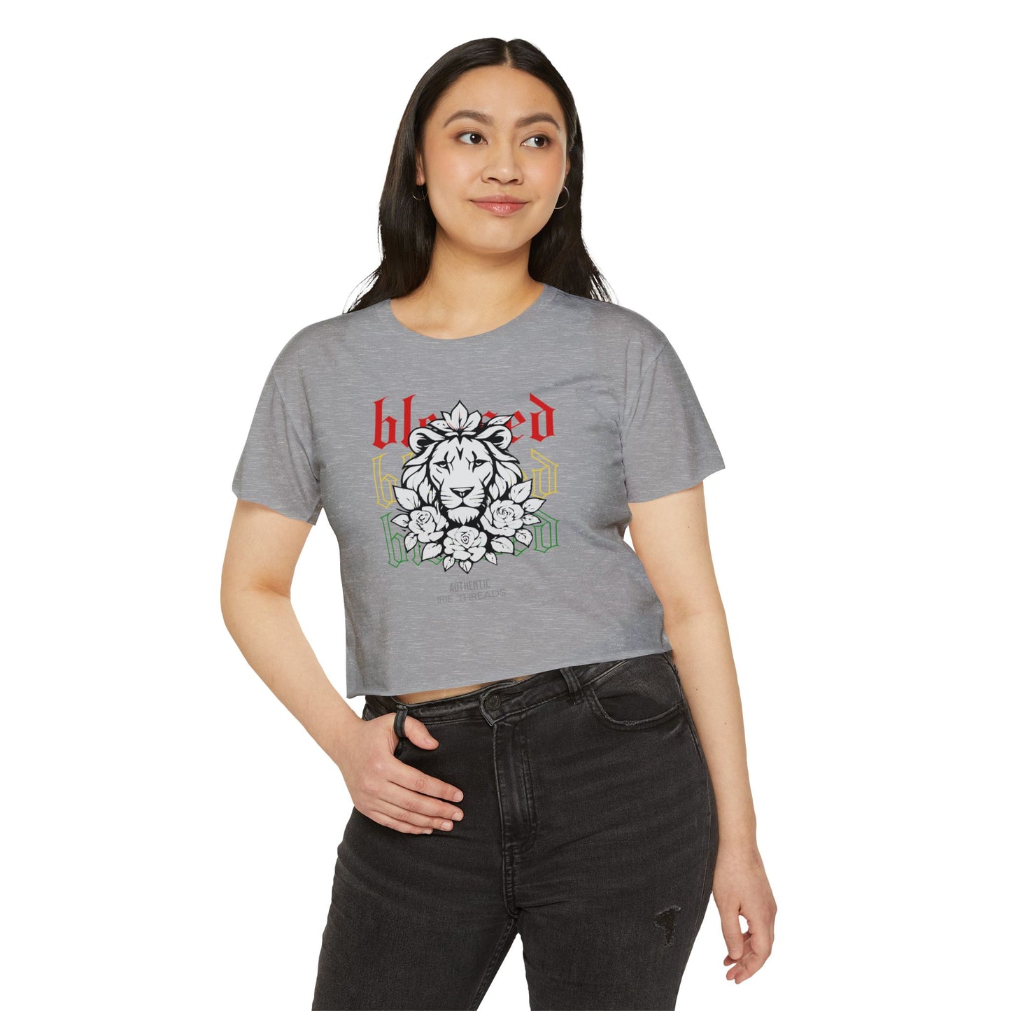 Blessed Lion Festival Crop Top - Women's Summer Tee
