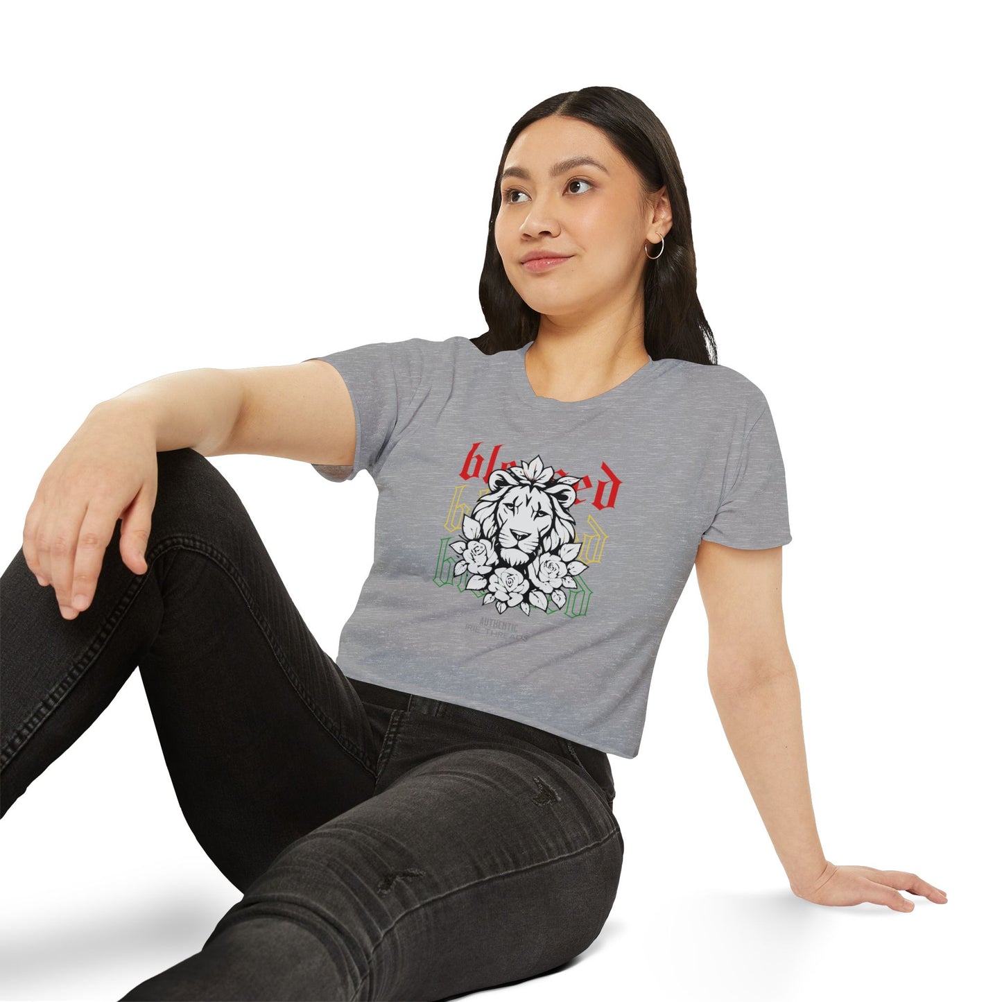 Blessed Lion Festival Crop Top - Women's Summer Tee