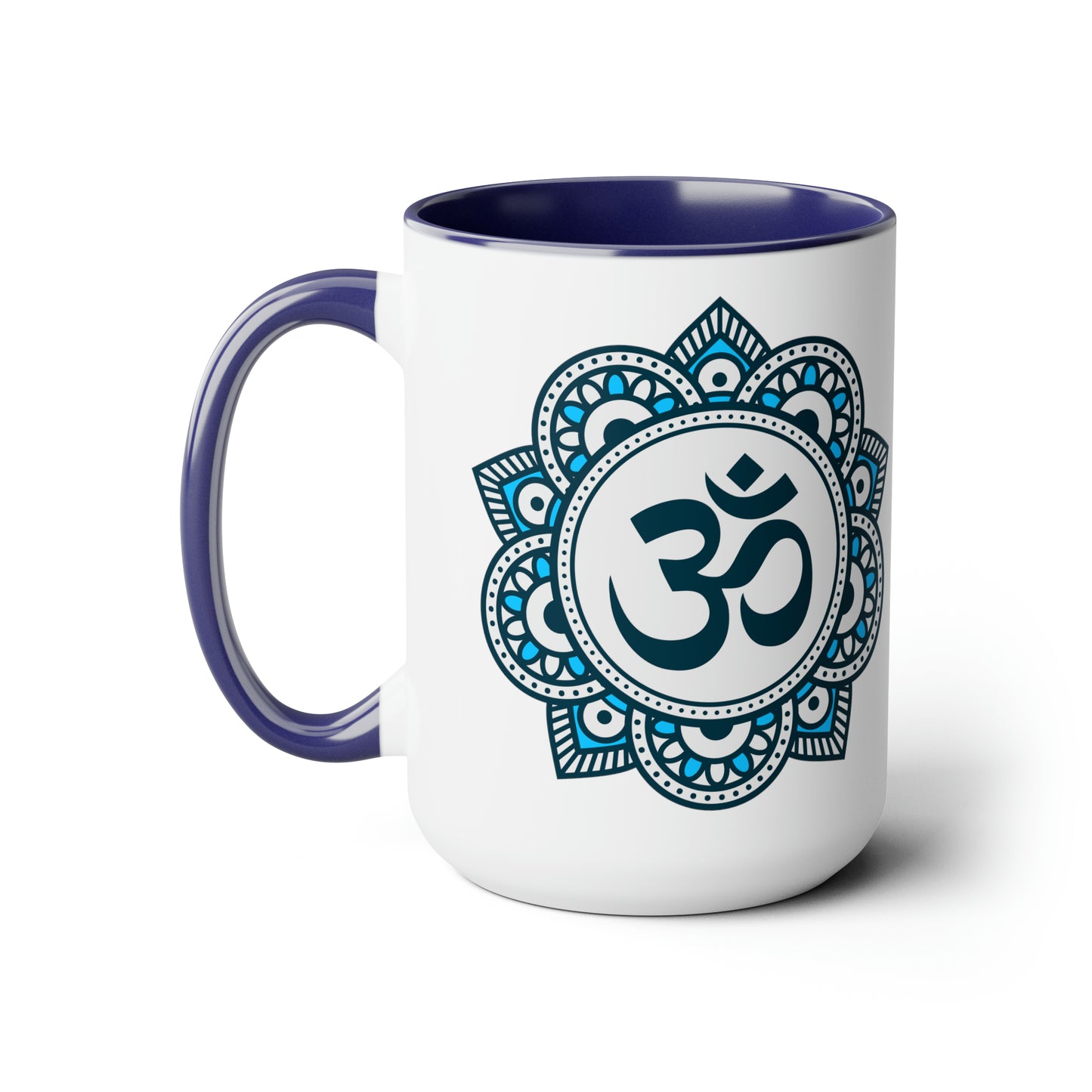 Morning Meditation Two-Tone Coffee Mugs, 15oz