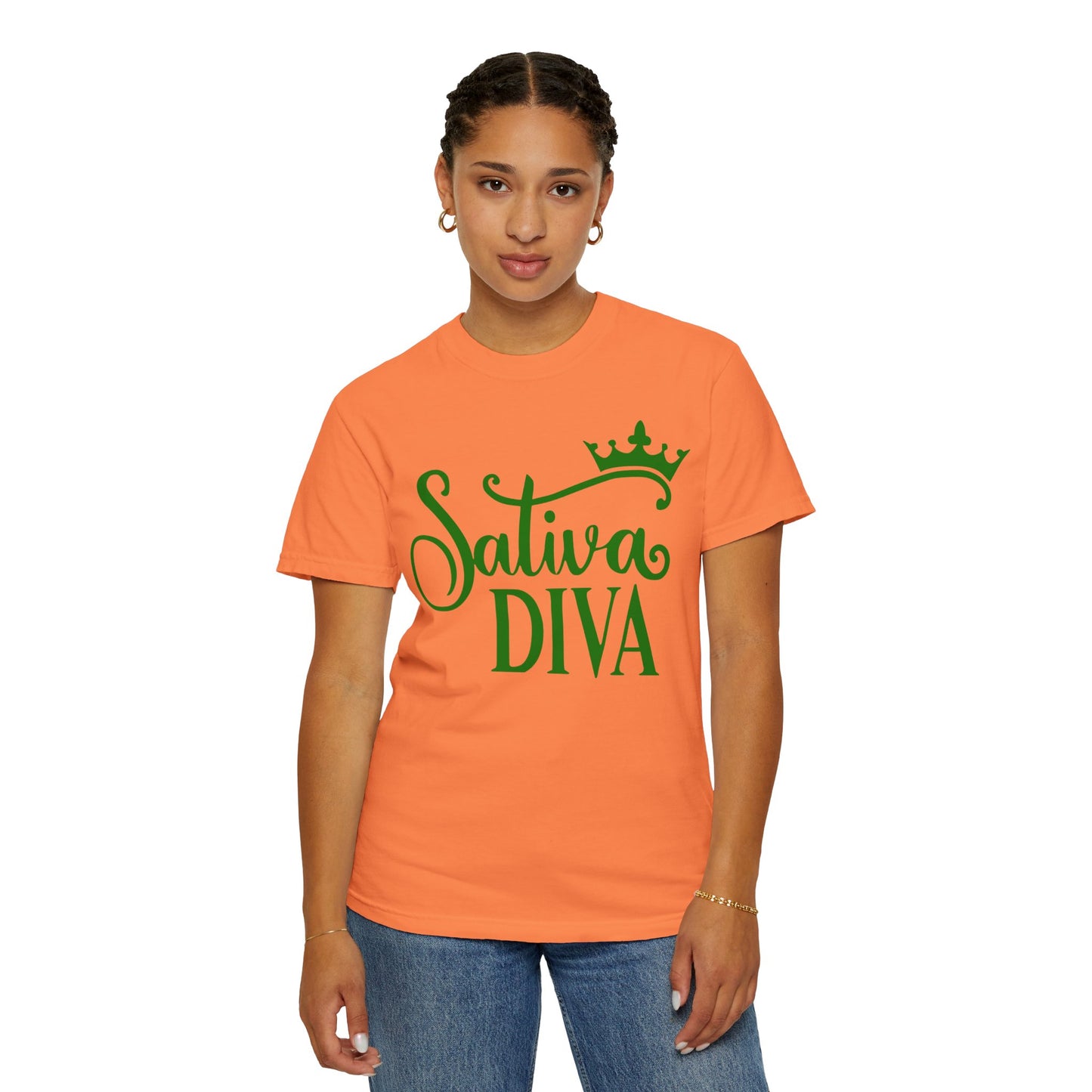 Sativa Diva Unisex Garment-Dyed T-shirt