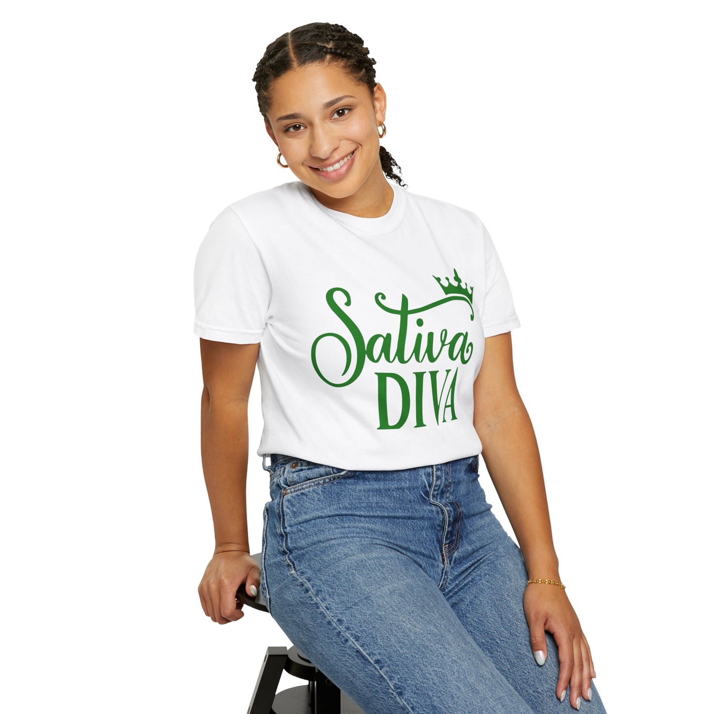 Sativa Diva Unisex Garment-Dyed T-shirt