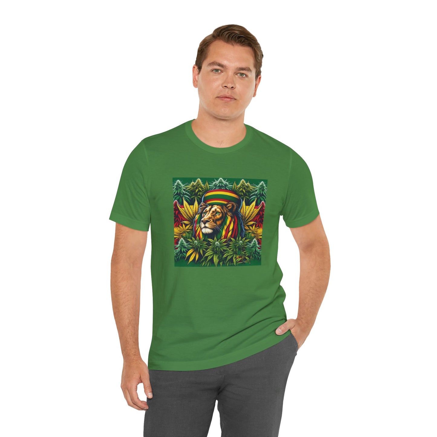 Rasta Lion Unisex Jersey Short Sleeve Tee