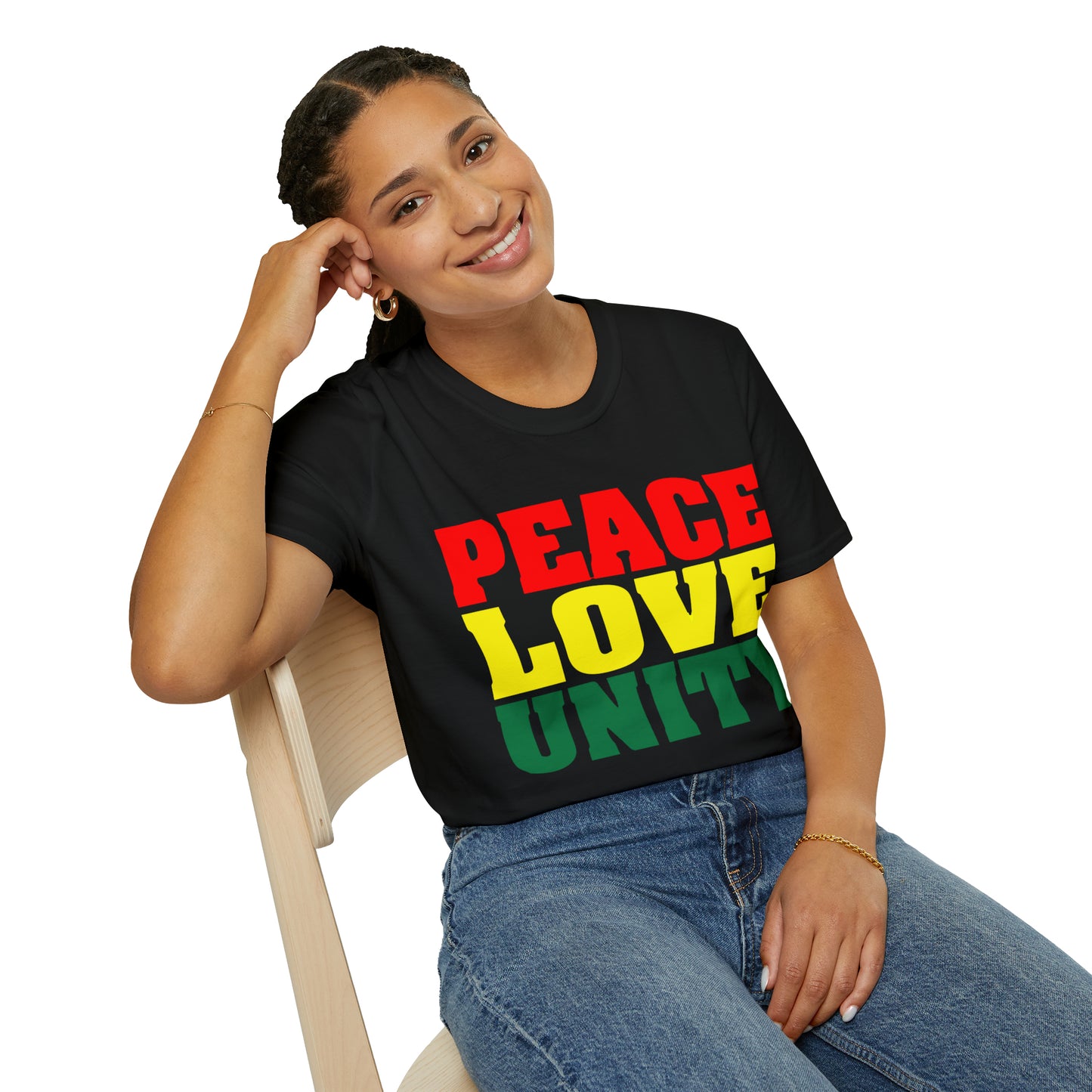 Peace Love Unity Unisex Softstyle T-Shirt