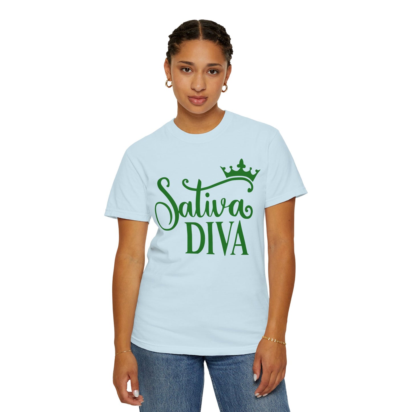 Sativa Diva Unisex Garment-Dyed T-shirt