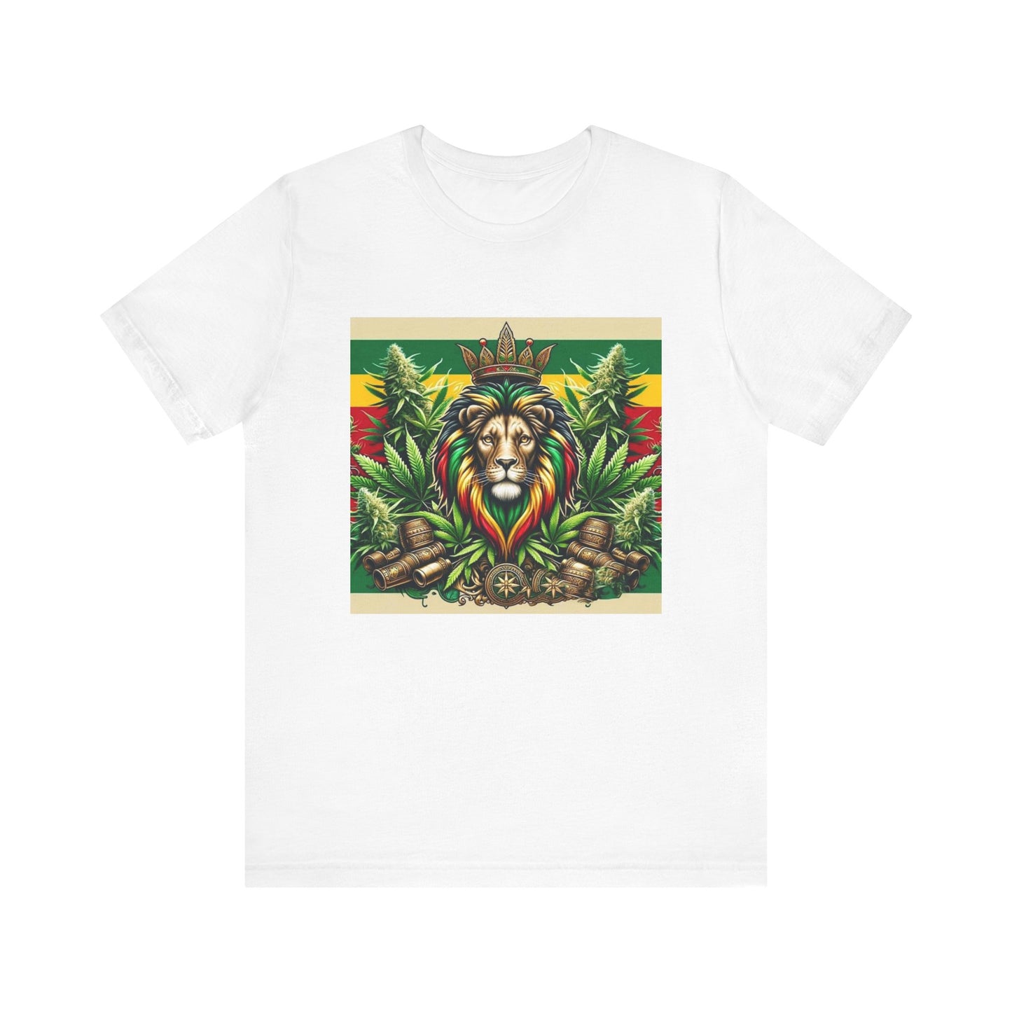 Rasta Lion Crown Unisex Jersey Short Sleeve Tee
