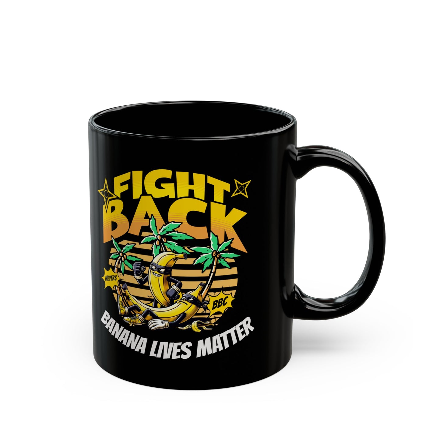 Banana Lives Matter Black Mug (11oz, 15oz)