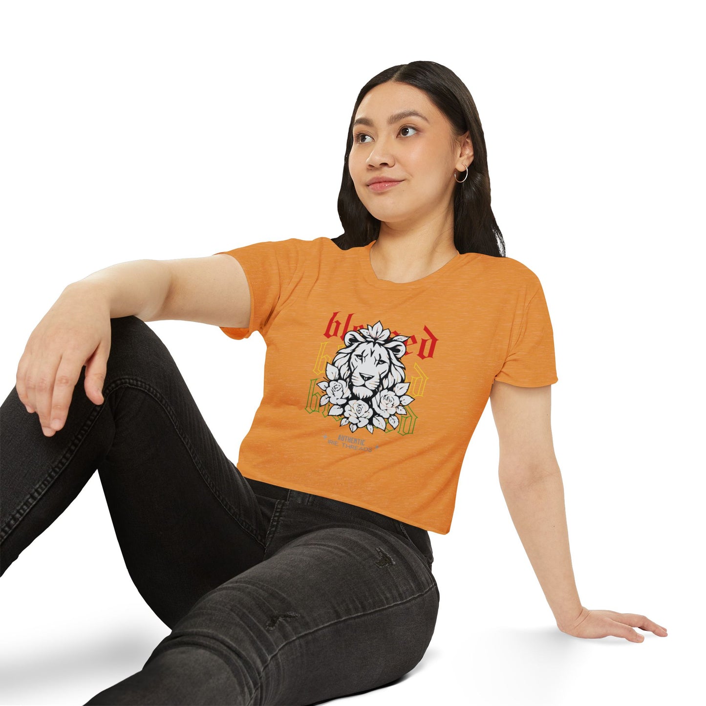 Blessed Lion Festival Crop Top - Women's Summer Tee