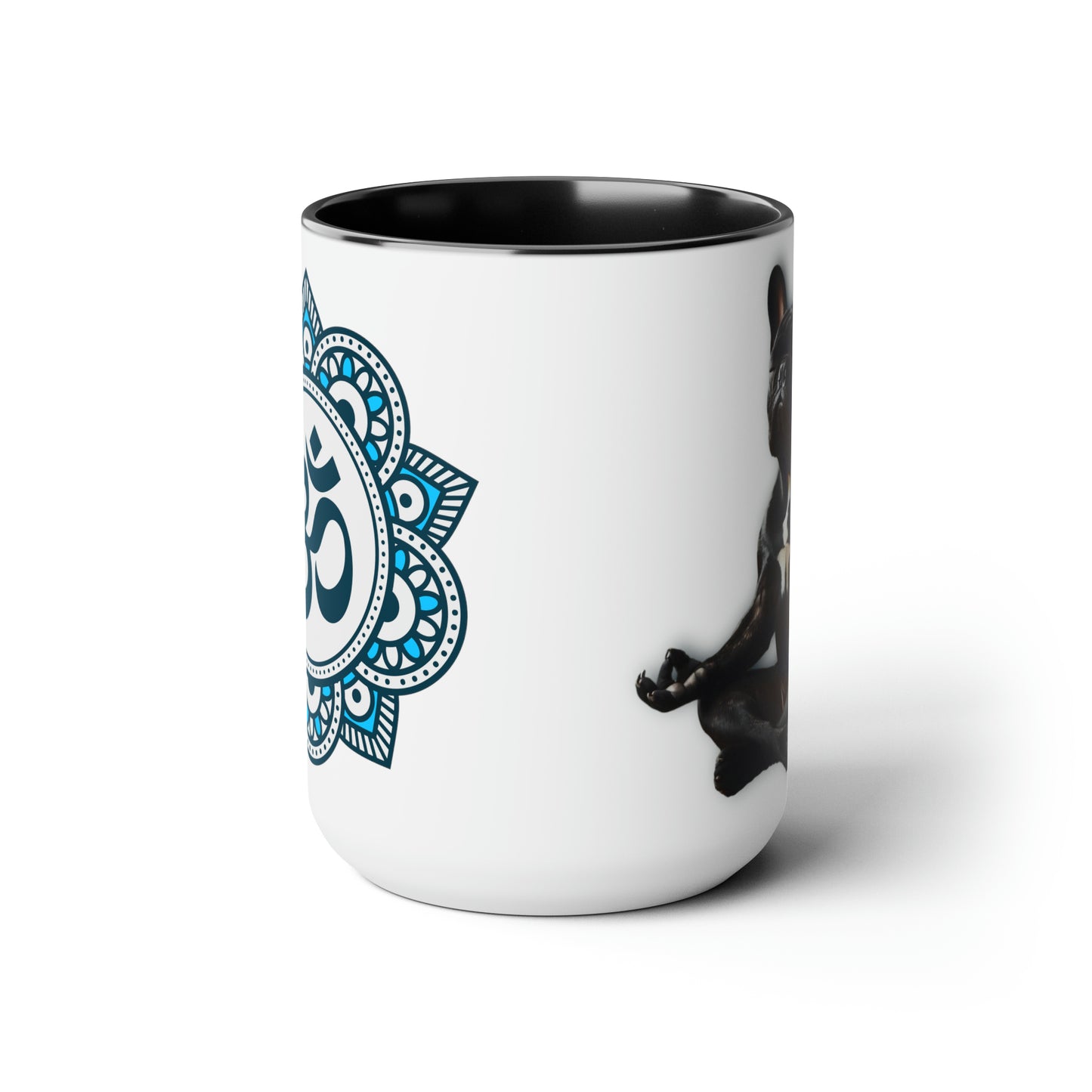 Morning Meditation Two-Tone Coffee Mugs, 15oz
