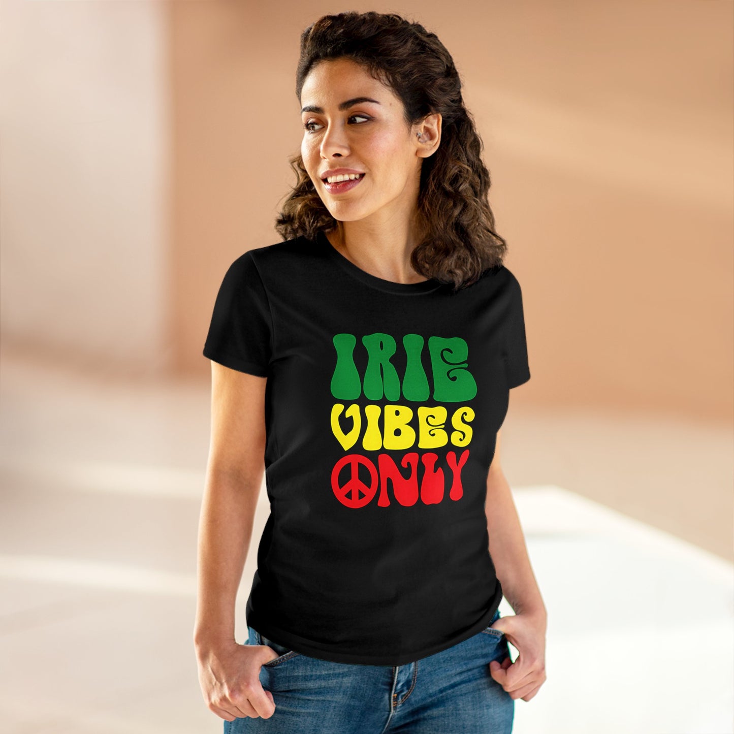 Irie Vibes Only Women's Midweight Cotton Tee