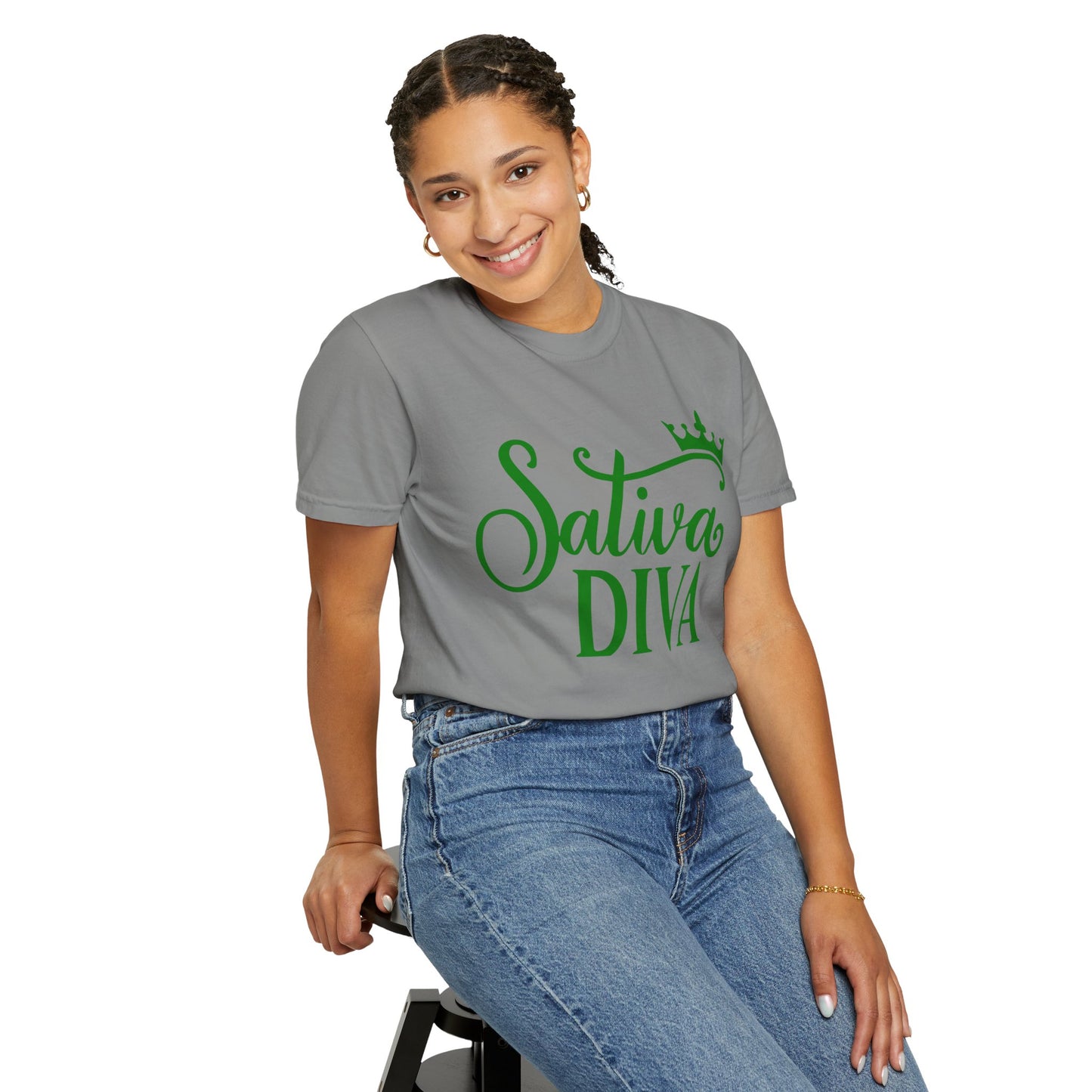Sativa Diva Unisex Garment-Dyed T-shirt