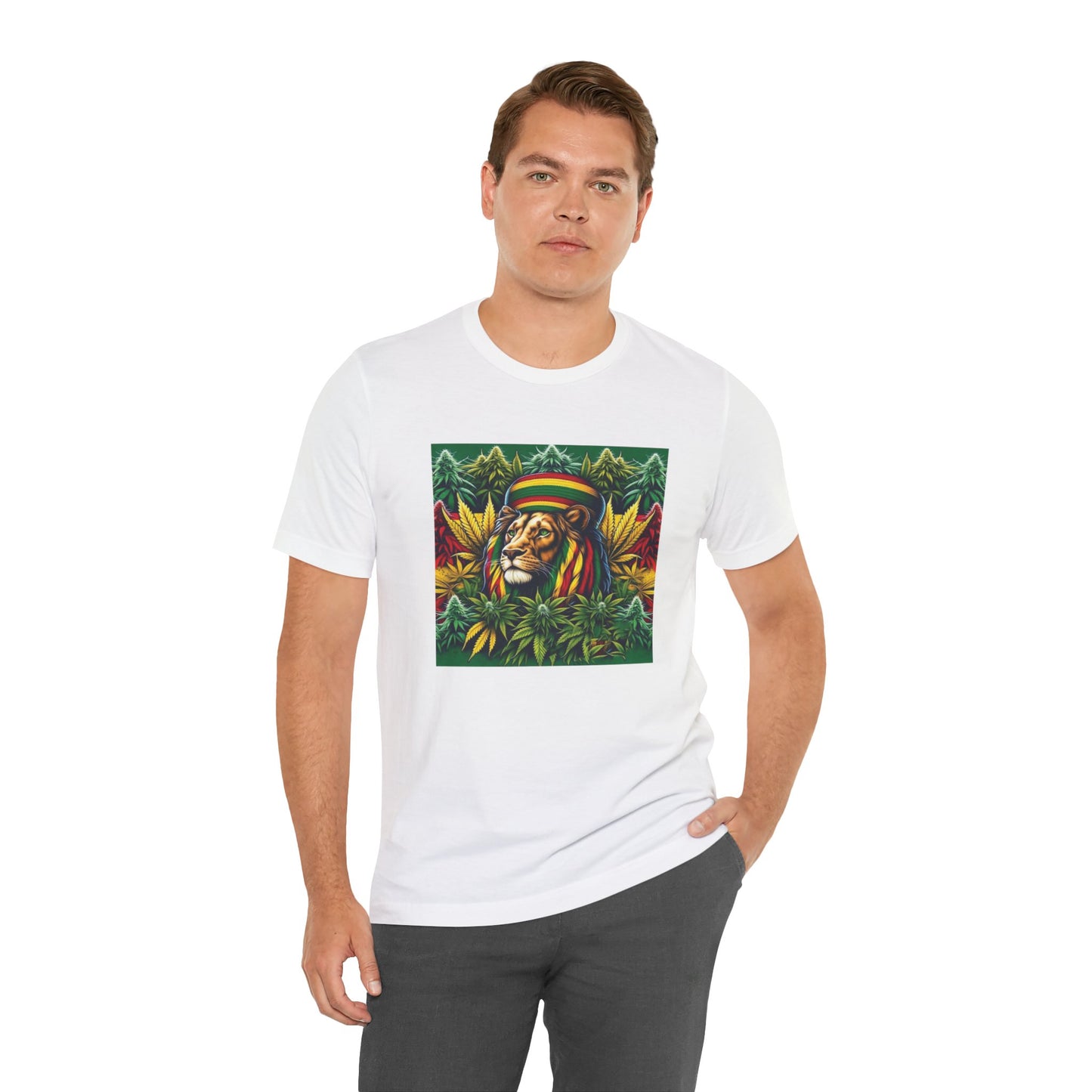 Rasta Lion Unisex Jersey Short Sleeve Tee