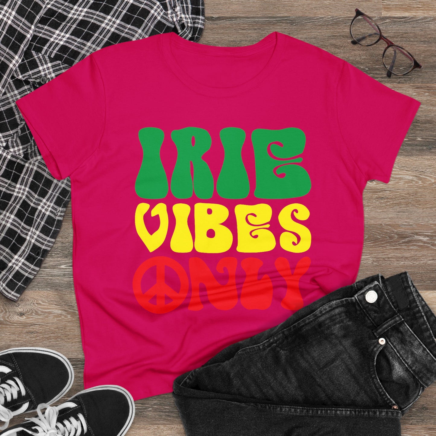 Irie Vibes Only Women's Midweight Cotton Tee