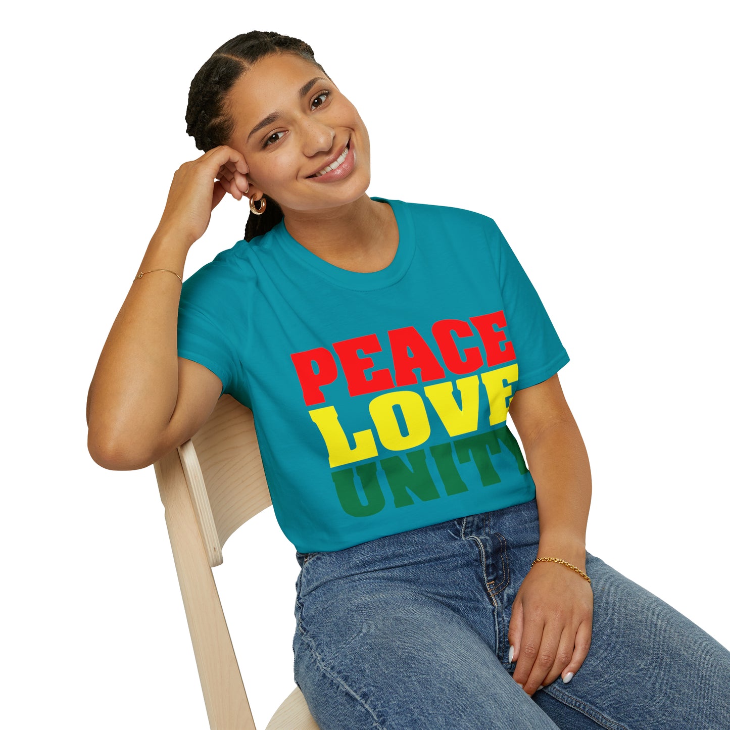 Peace Love Unity Unisex Softstyle T-Shirt