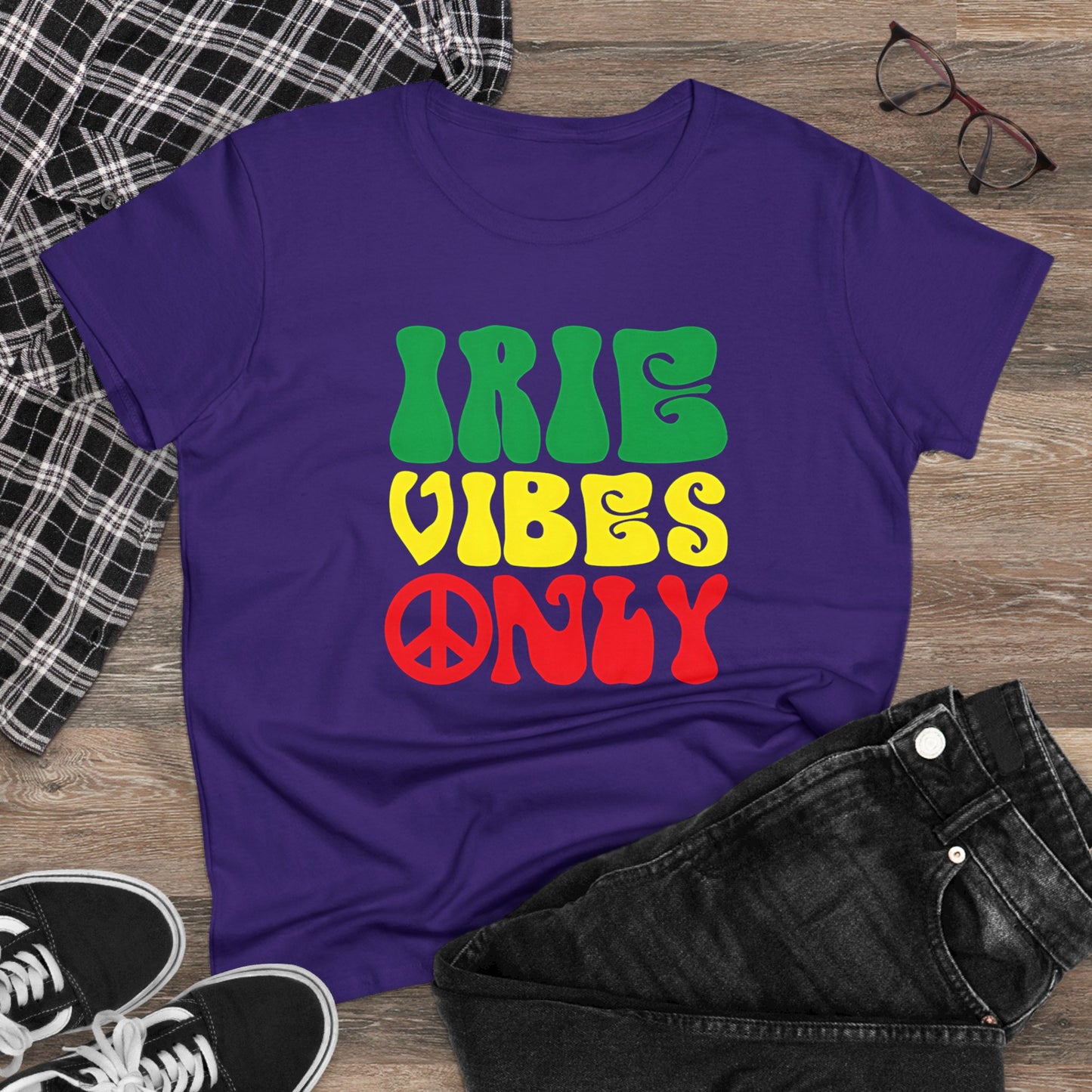 Irie Vibes Only Women's Midweight Cotton Tee