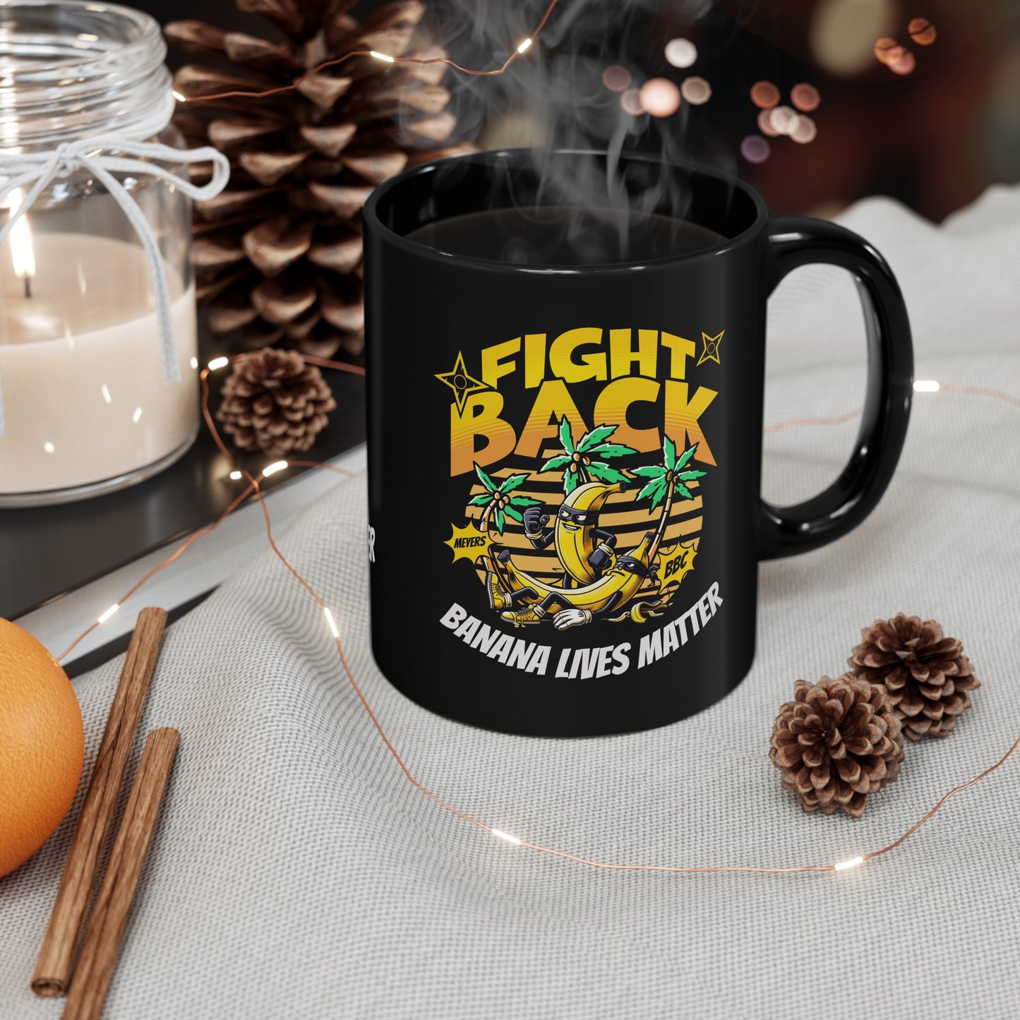 Banana Lives Matter Black Mug (11oz, 15oz)