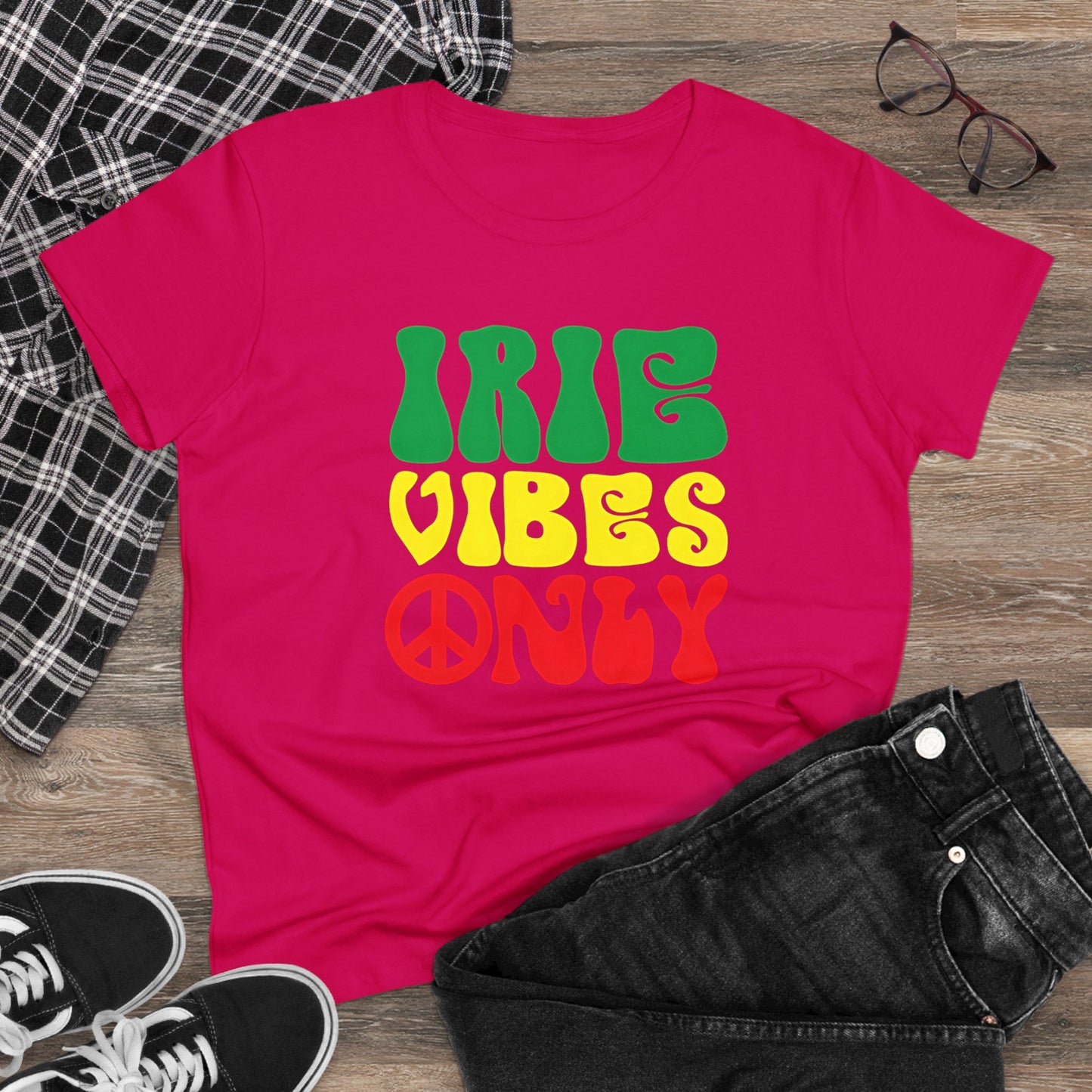 Irie Vibes Only Women's Midweight Cotton Tee