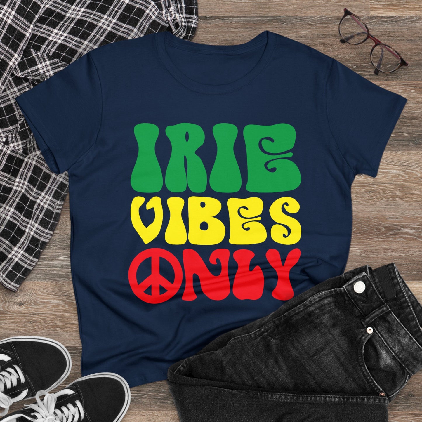Irie Vibes Only Women's Midweight Cotton Tee