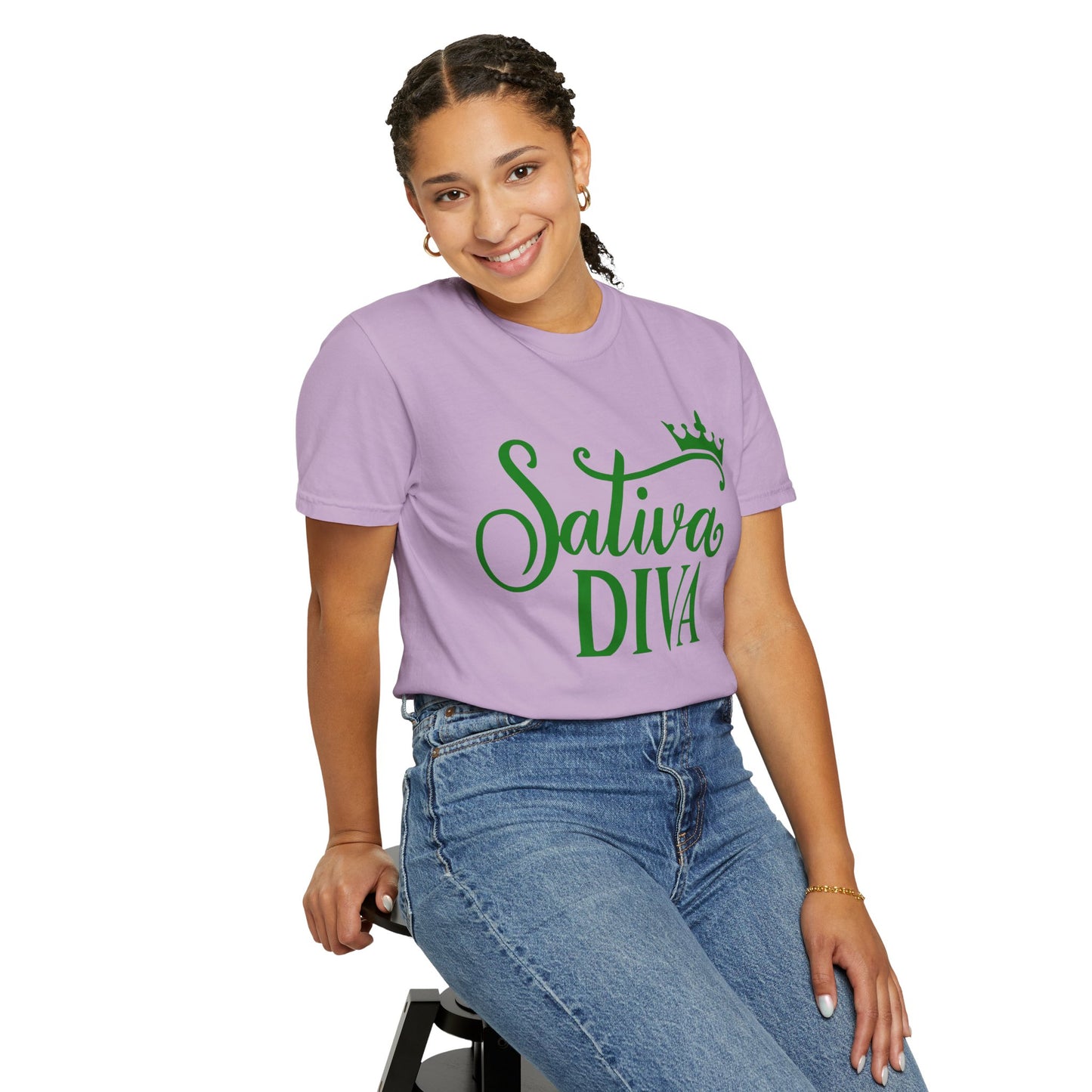 Sativa Diva Unisex Garment-Dyed T-shirt