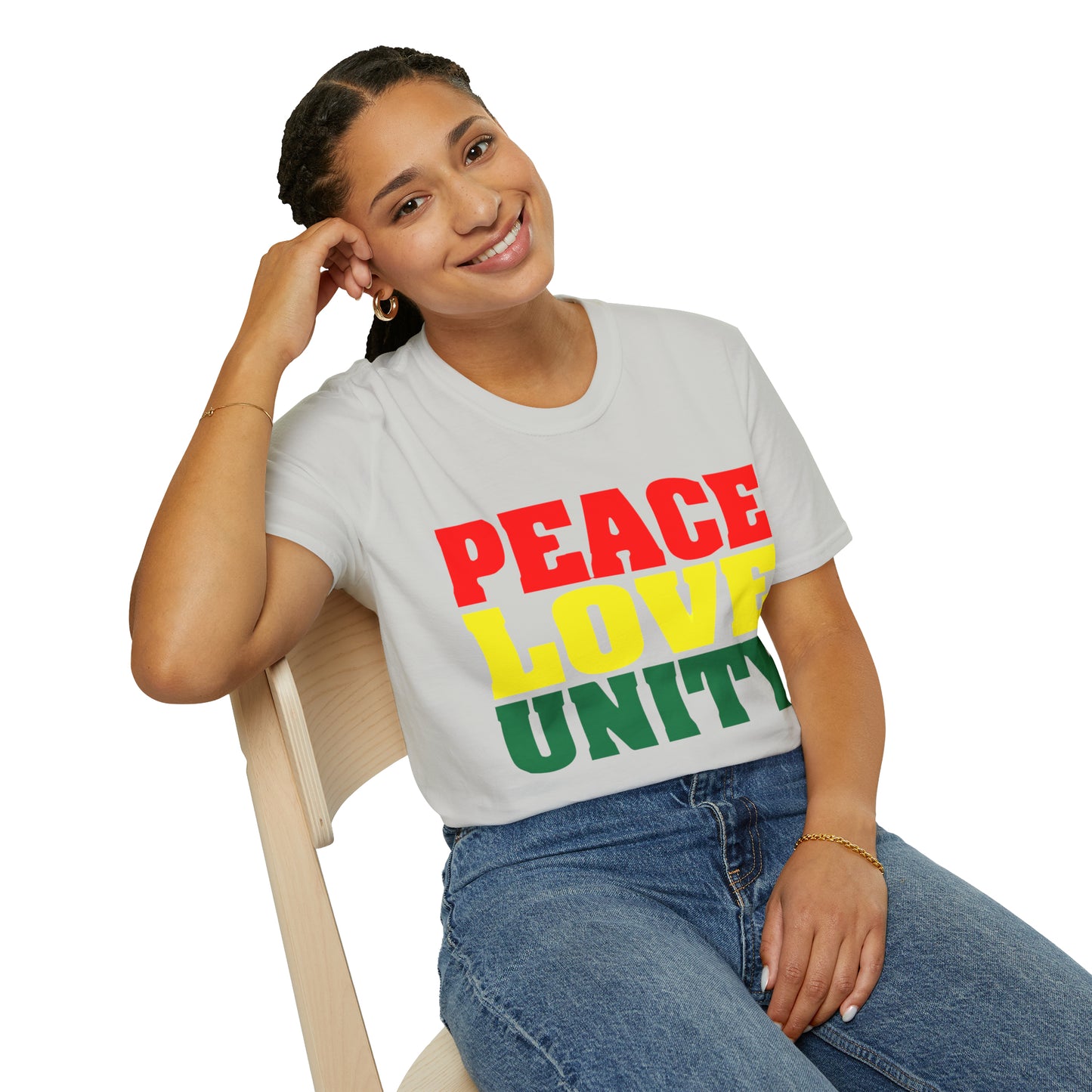 Peace Love Unity Unisex Softstyle T-Shirt