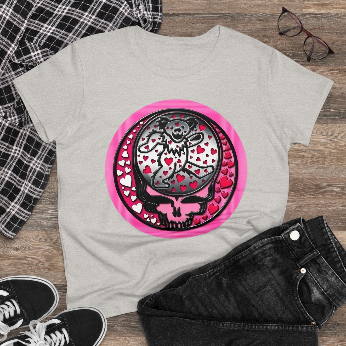 Not Fade Away Steal your face Women's Midweight Cotton Tee